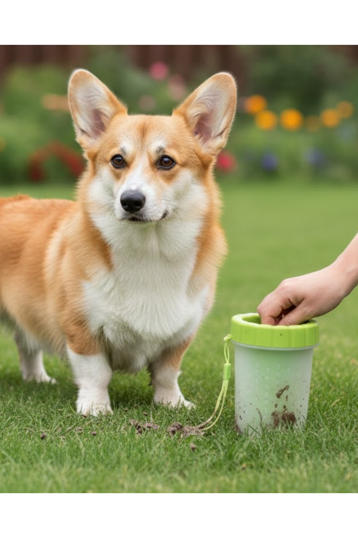 Silikon Kıllı Köpek Pati Temizleme Kabı Orta Büyük Irklar İçin Taşınabilir