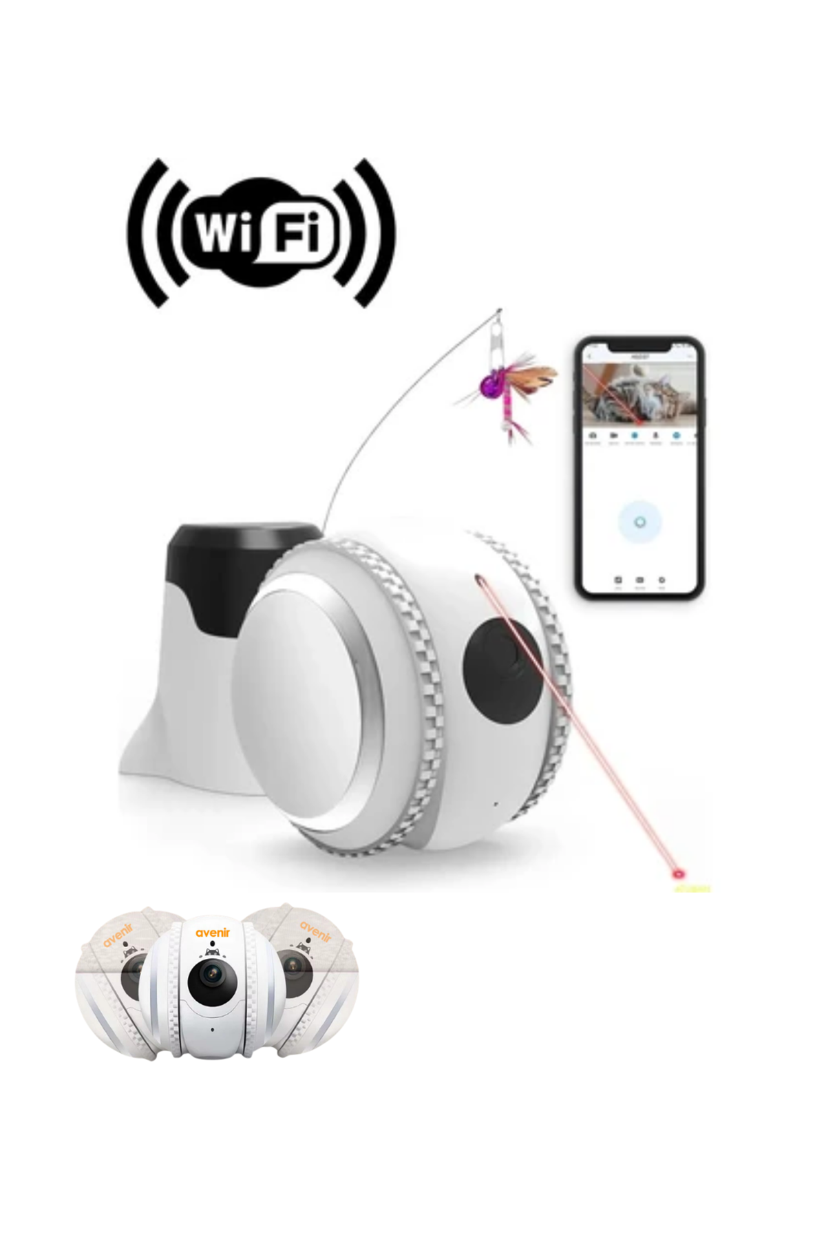 Akıllı Mobil Kontrollü Takip Kamerası WiFi Destekli Bulut Kayıtlı