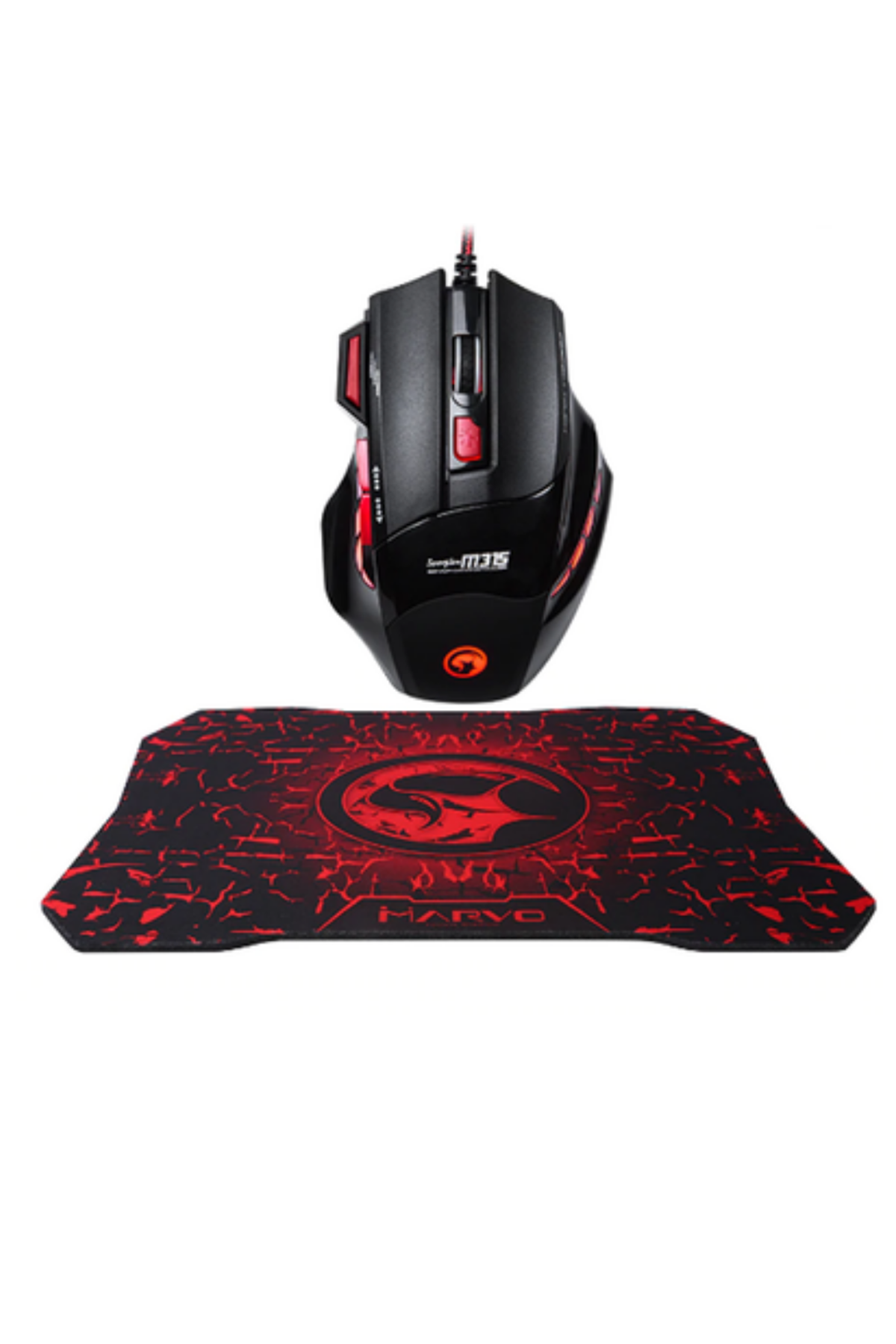 Profesyonel Oyuncu Mouse Seti Dokuma USB Kablolu RGB Aydınlatmalı