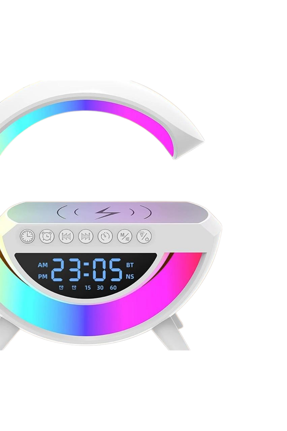 RGB Işıklı Kablosuz Hoparlör Bluetooth USB FM TF Kart Destekli