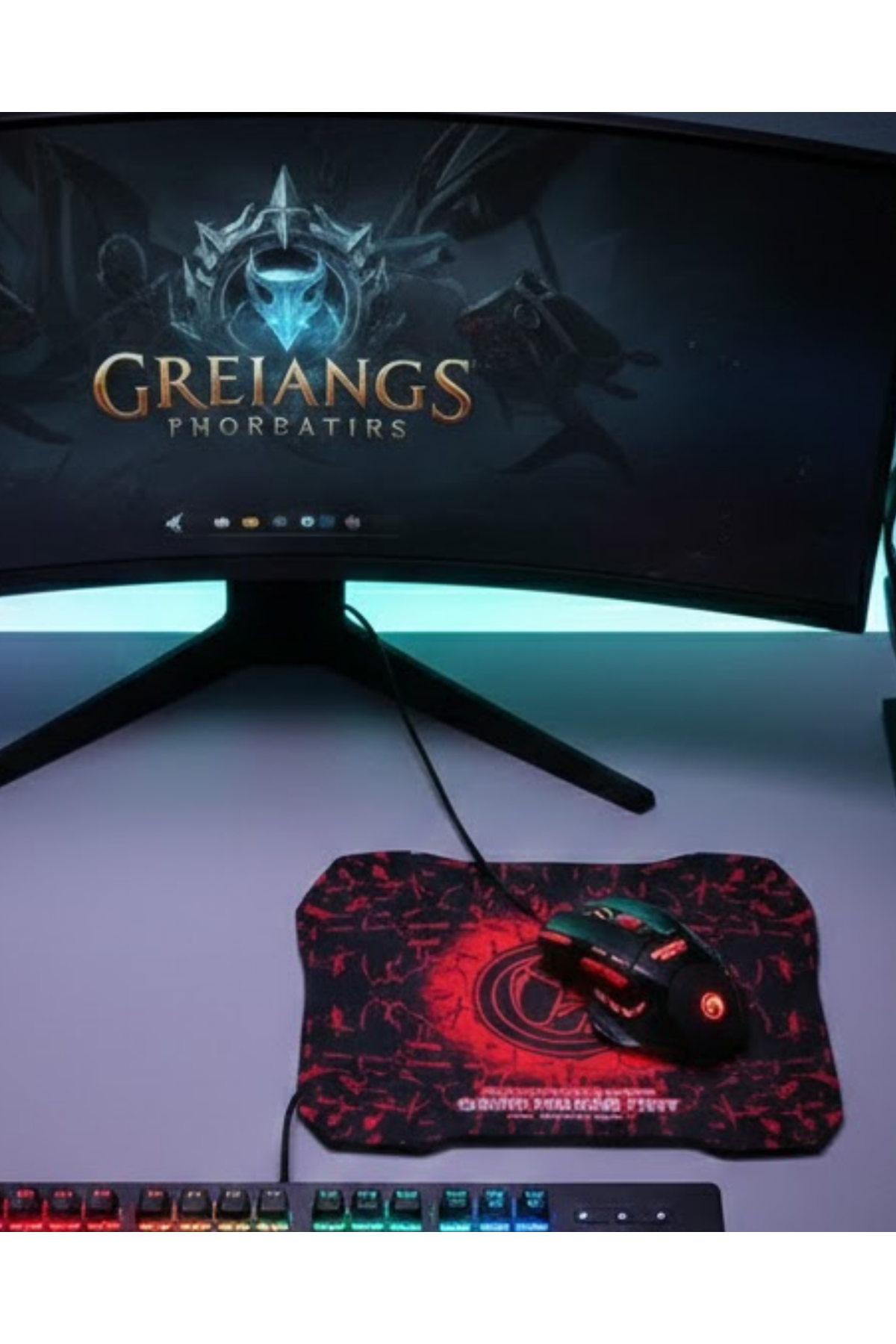 Gaming Mouse Mousepad Seti 3 DPI Ayarı ve LED Işıklı Ergonomik Yapı