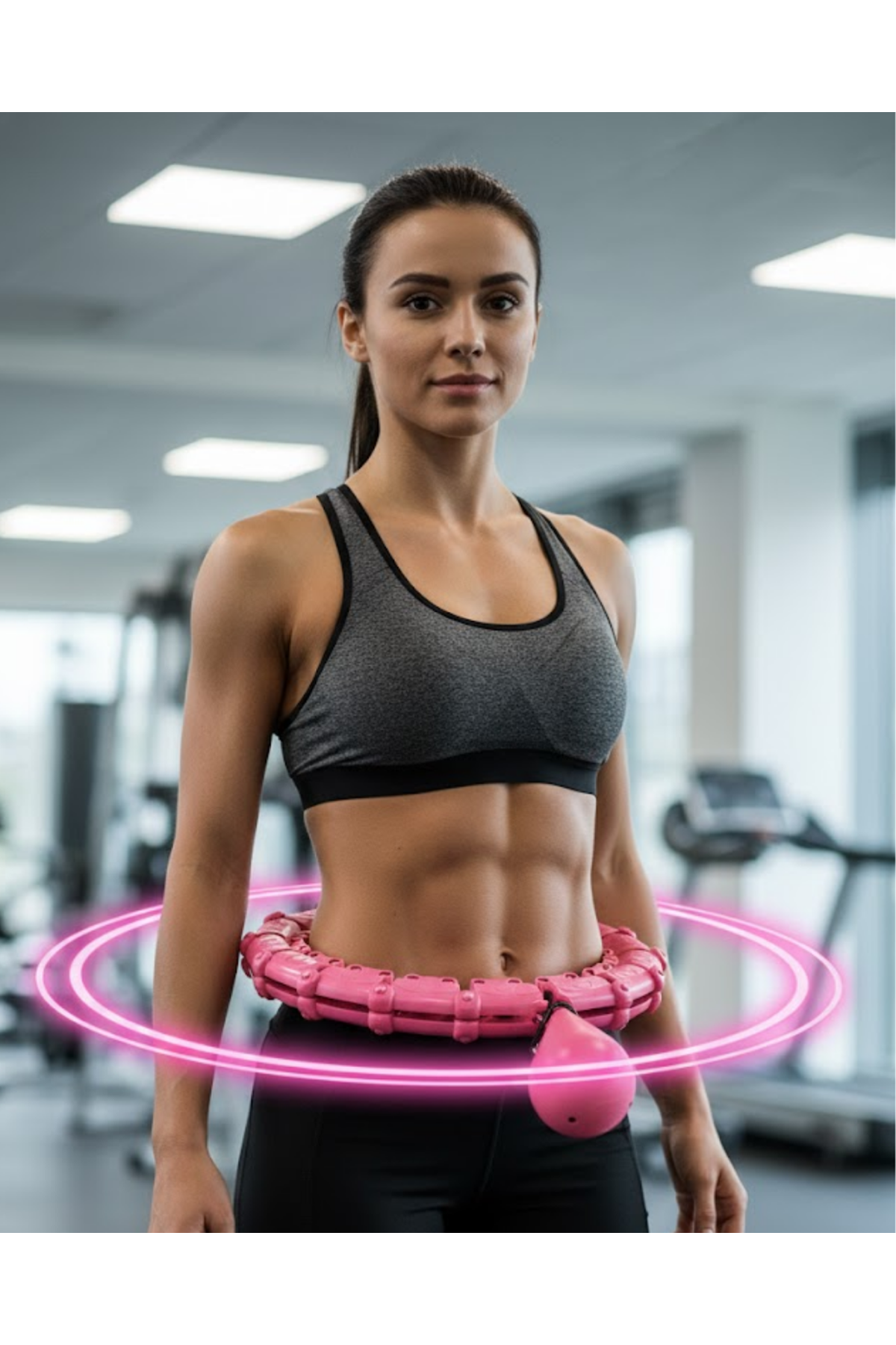 Masajlı Akıllı Hula Hoop Ayarlanabilir Fitness Çemberi