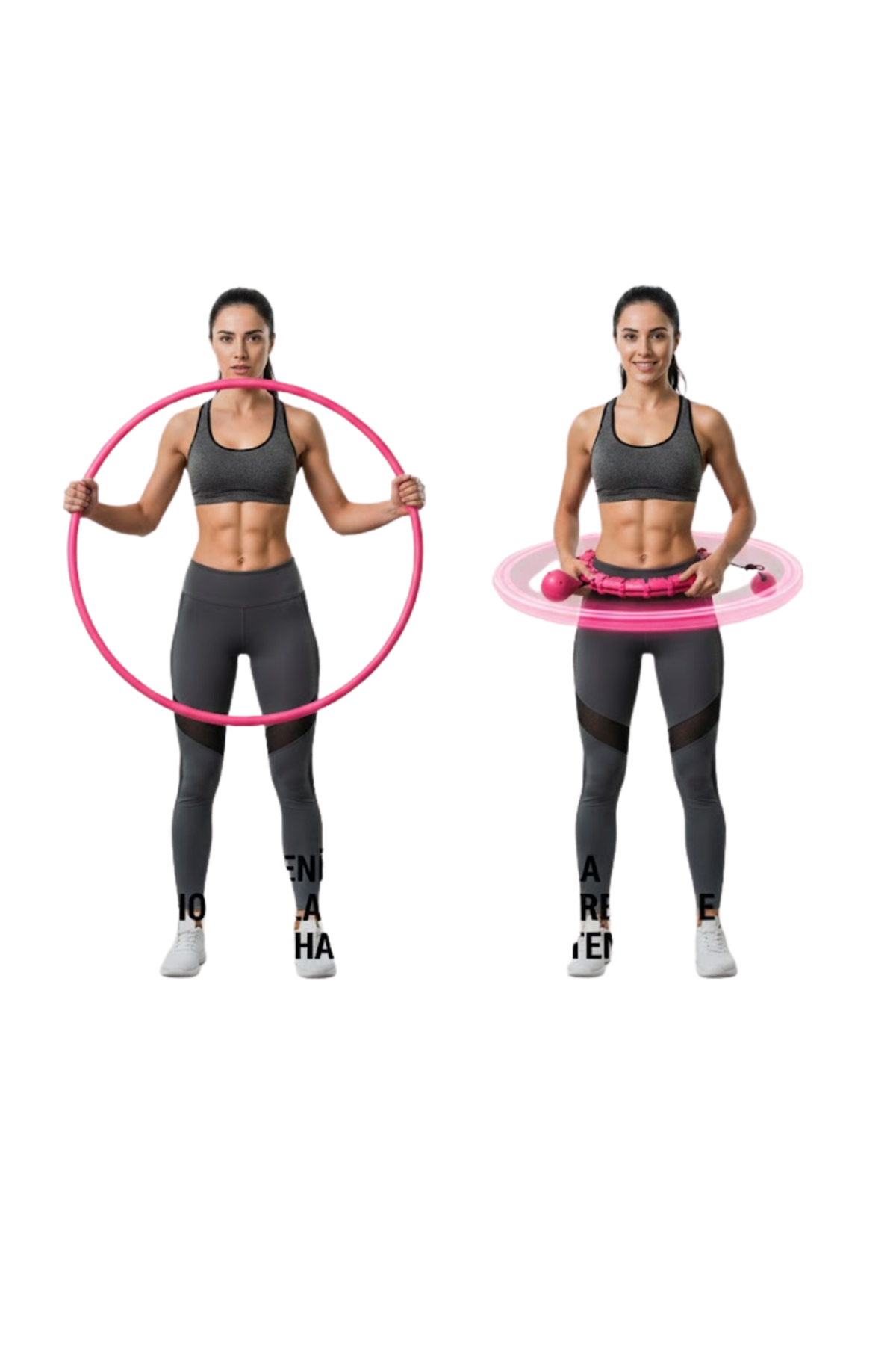 Masajlı Akıllı Hula Hoop Ayarlanabilir Fitness Çemberi