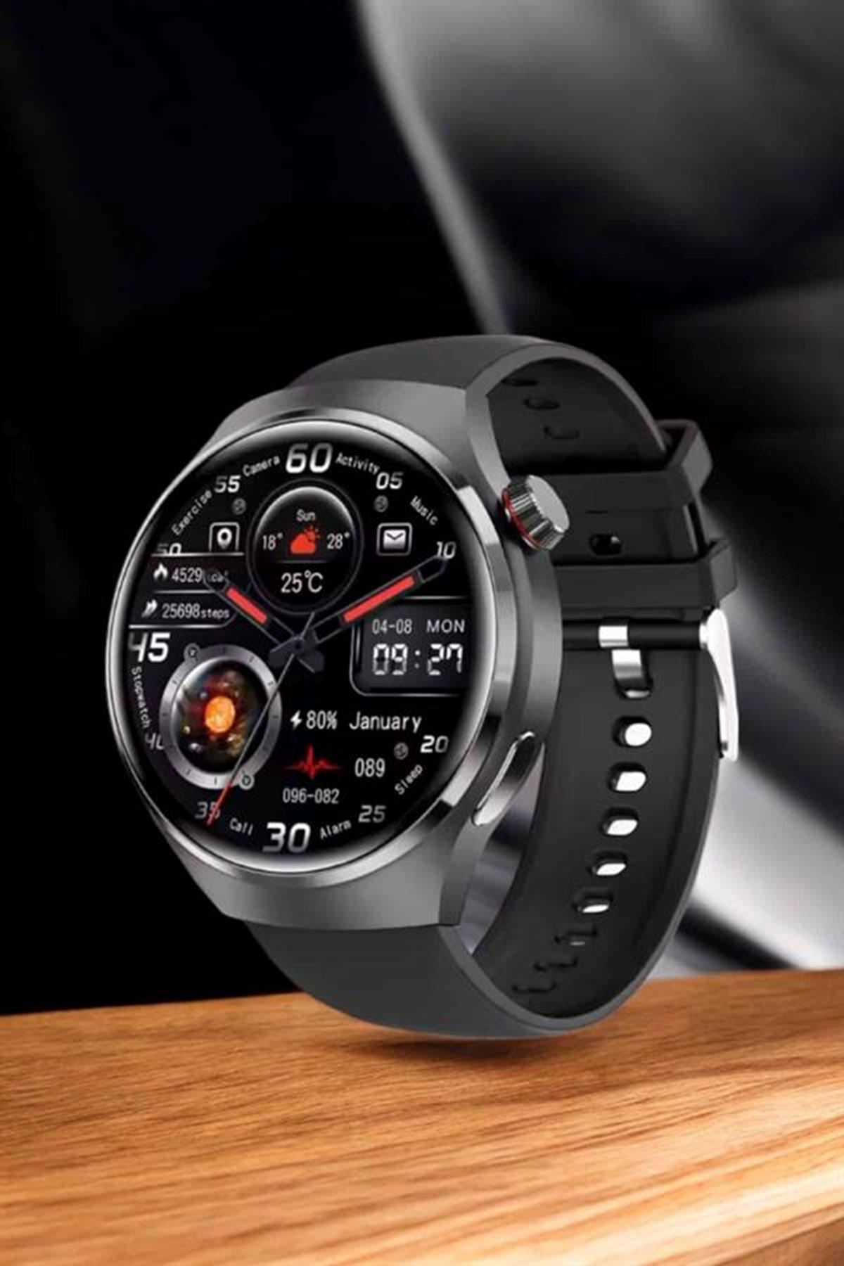 Akıllı Saat Nabız Sensörlü Bildirim Görebilen Spor Modları GPS Takibi