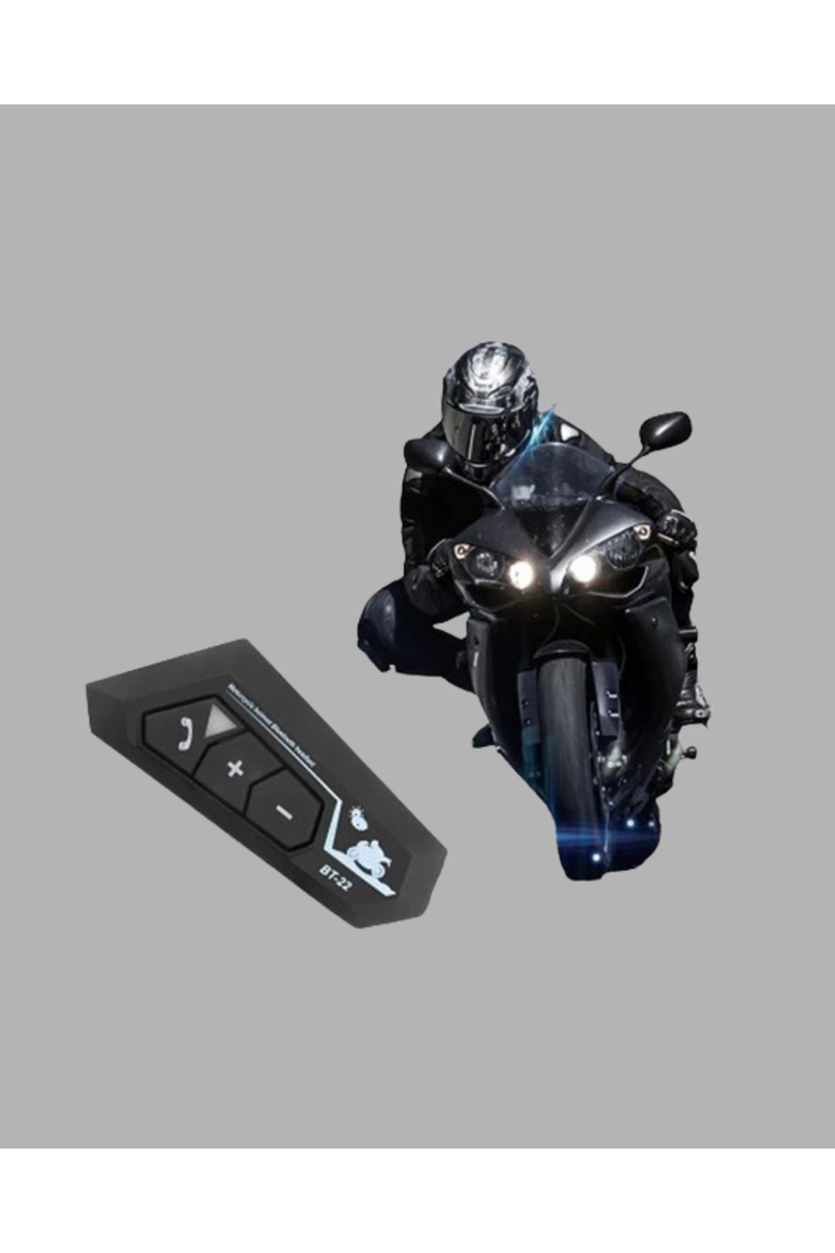 BT22 Kask Bluetooth Kulaklık Su Geçirmez Motosiklet İletişim Sistemi