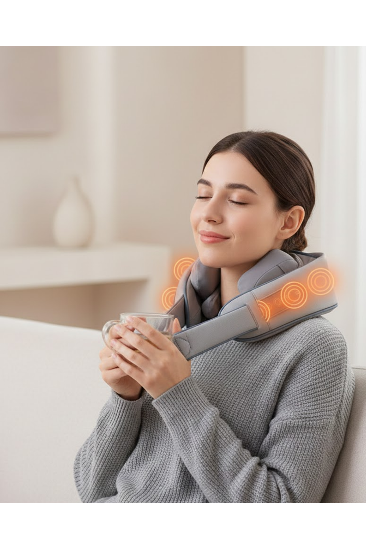 1800mAh Pil Kapasiteli Boyun Masaj Aleti