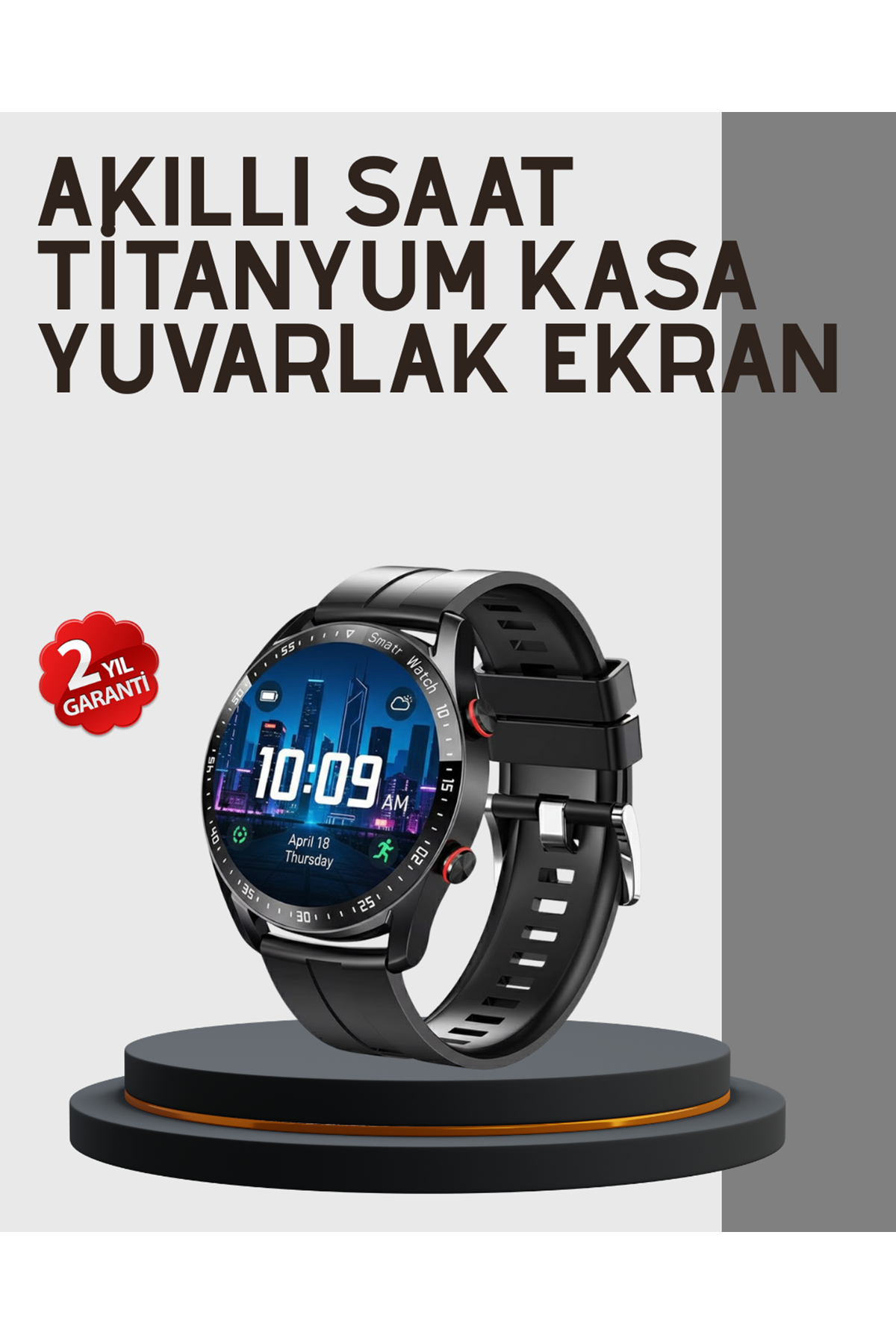 Akıllı Saat Yeni Model Sesli Asistan Bildirim Görme Bluetooth Bağlantılı Müzik Dinleme