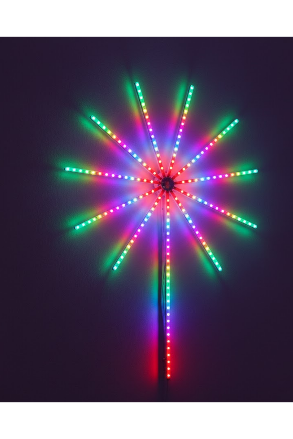 Modüler RGB LED Duvar Işığı Havai Fişek Efektli Uzaktan Kumandalı