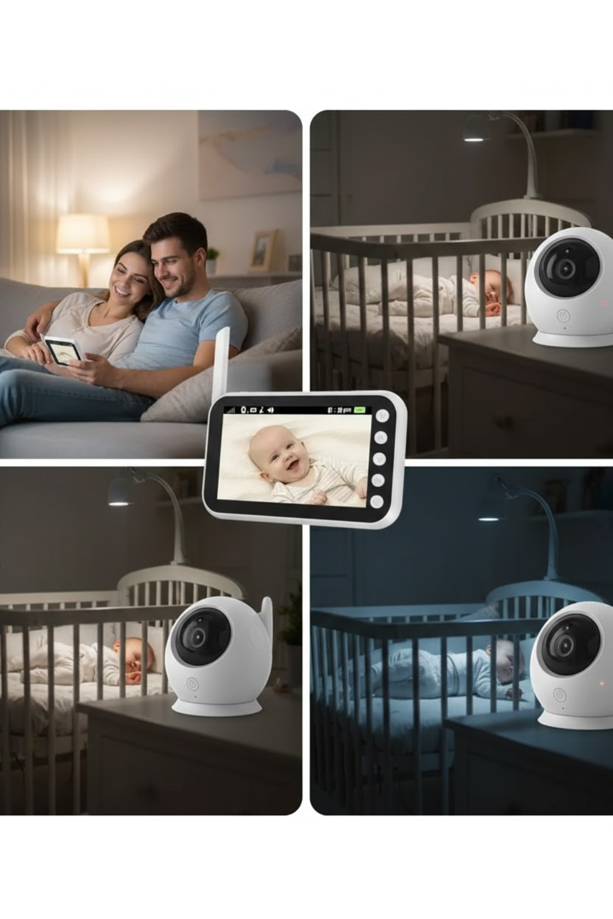 4.5 İnç Ekranlı Gece Görüşlü Bebek Kamerası ve Monitörü