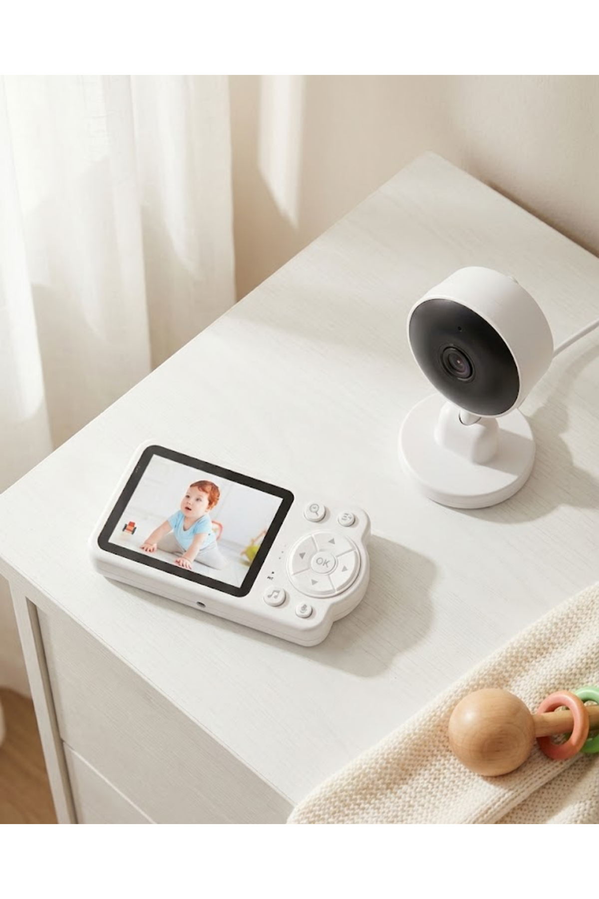 Gece Görüşlü Kablosuz Bebek Monitörü Ağlama ve Hareket Algılama