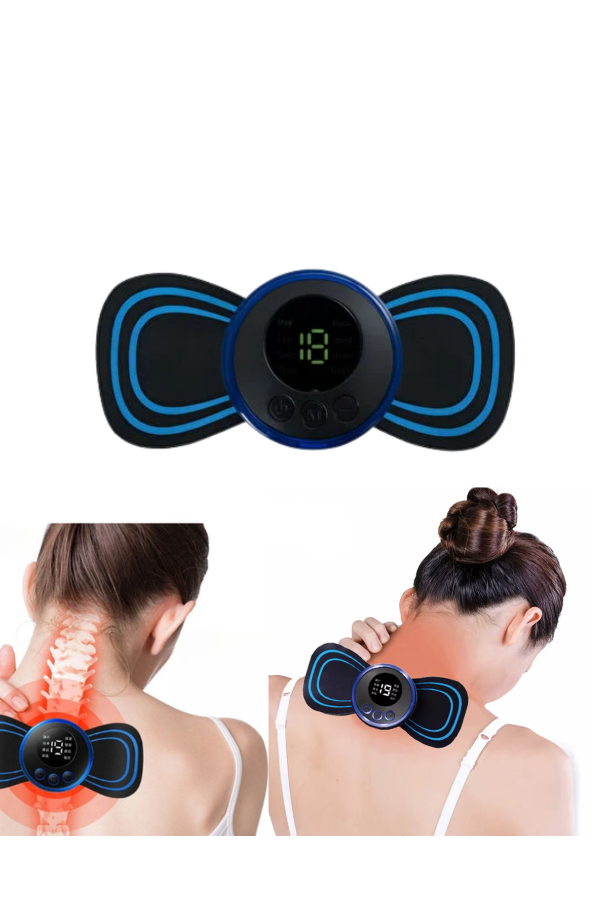 Mini EMS Vücut Masaj Cihazı Ayarlanabilir Seviye ve Zamanlayıcı