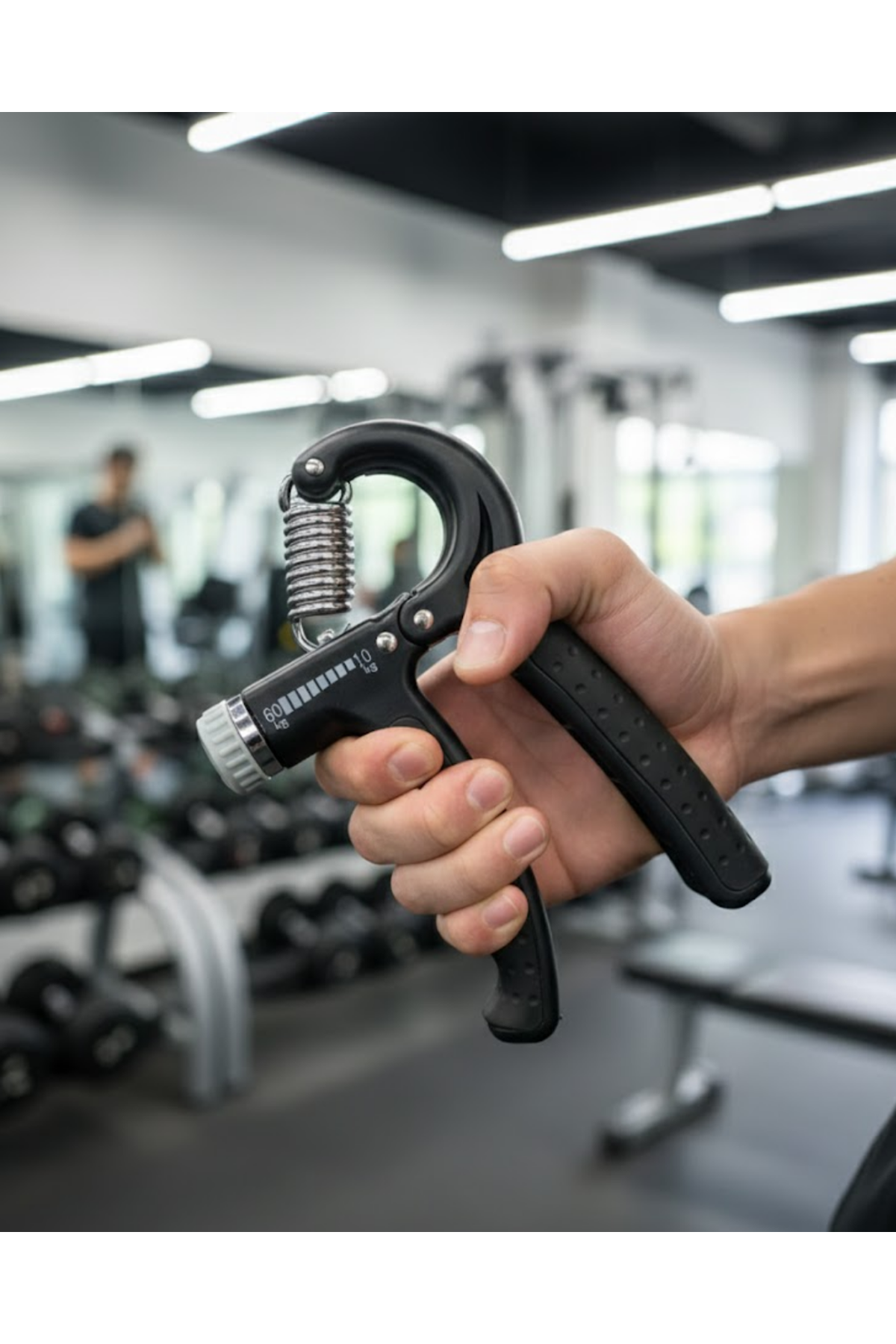 Ayarlanabilir El Yayı Sayaçlı Paslanmaz Çelik 5–60 Kg Direnç