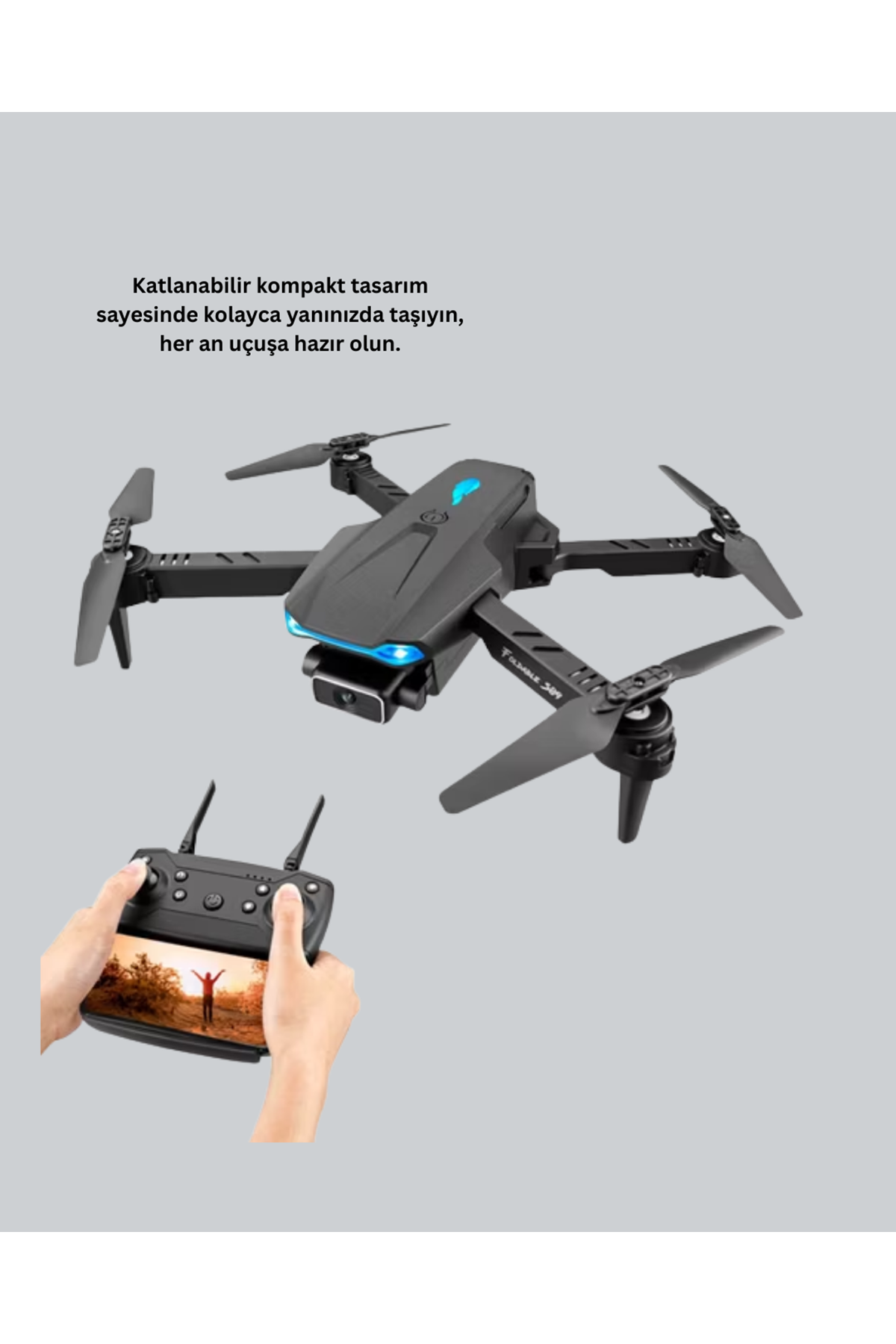Wifi FPV Canlı Görüntü Aktarımlı Katlanabilir Drone