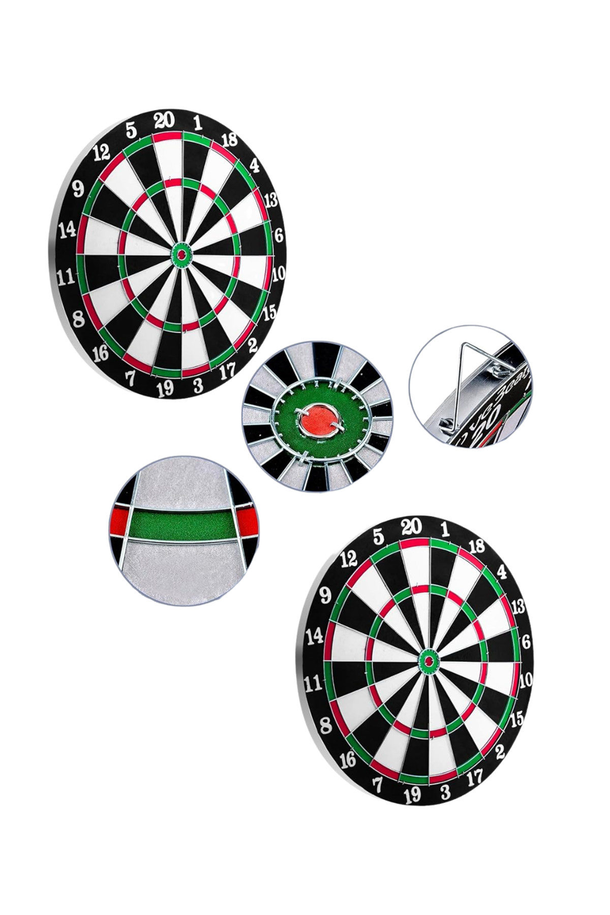 12 İnç Dart Tahtası 4 Adet Metal Uçlu Dart Oku Kolay Montajlı