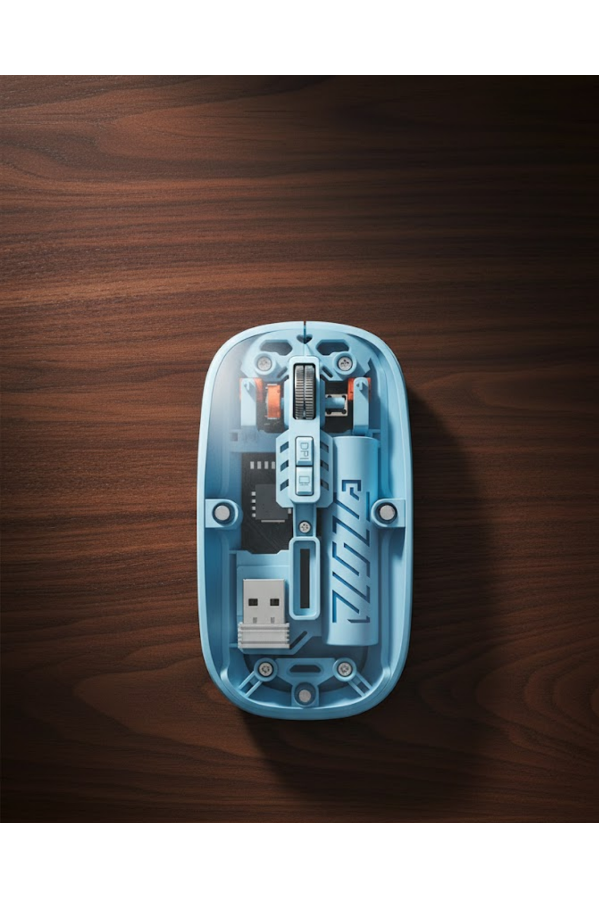 Bluetooth 5.2 Destekli Mavi Pilli Kablosuz Mouse