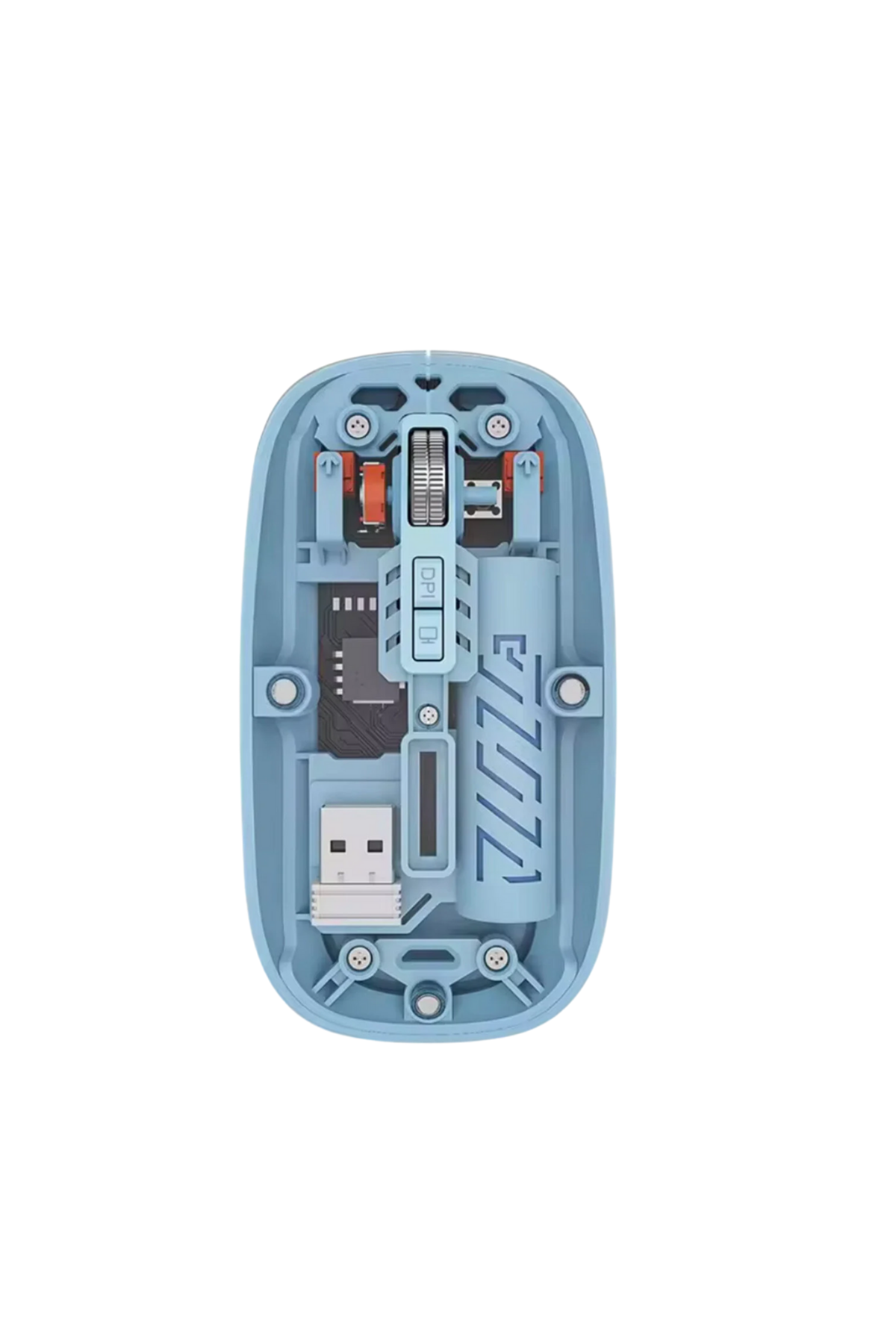 Bluetooth 5.2 Destekli Mavi Pilli Kablosuz Mouse