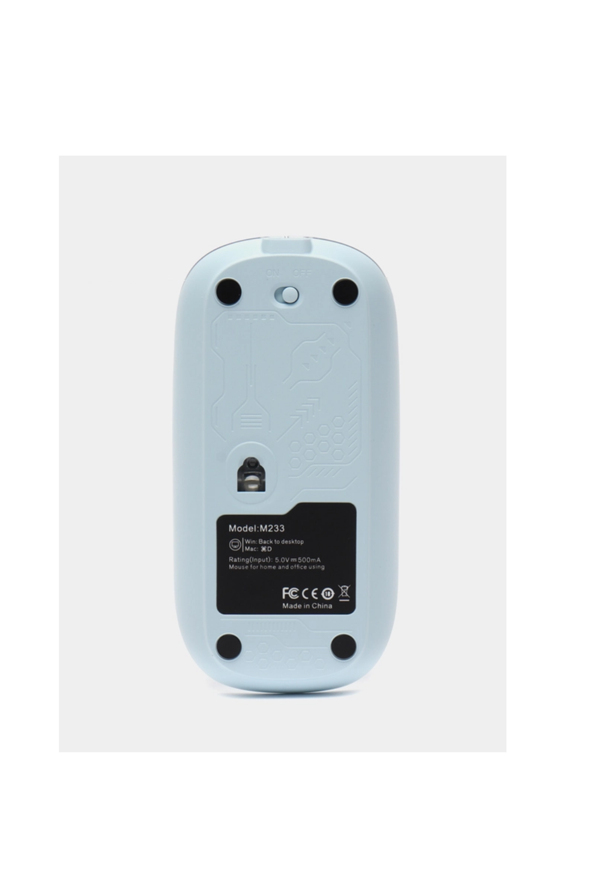 Bluetooth 5.2 Destekli Mavi Pilli Kablosuz Mouse