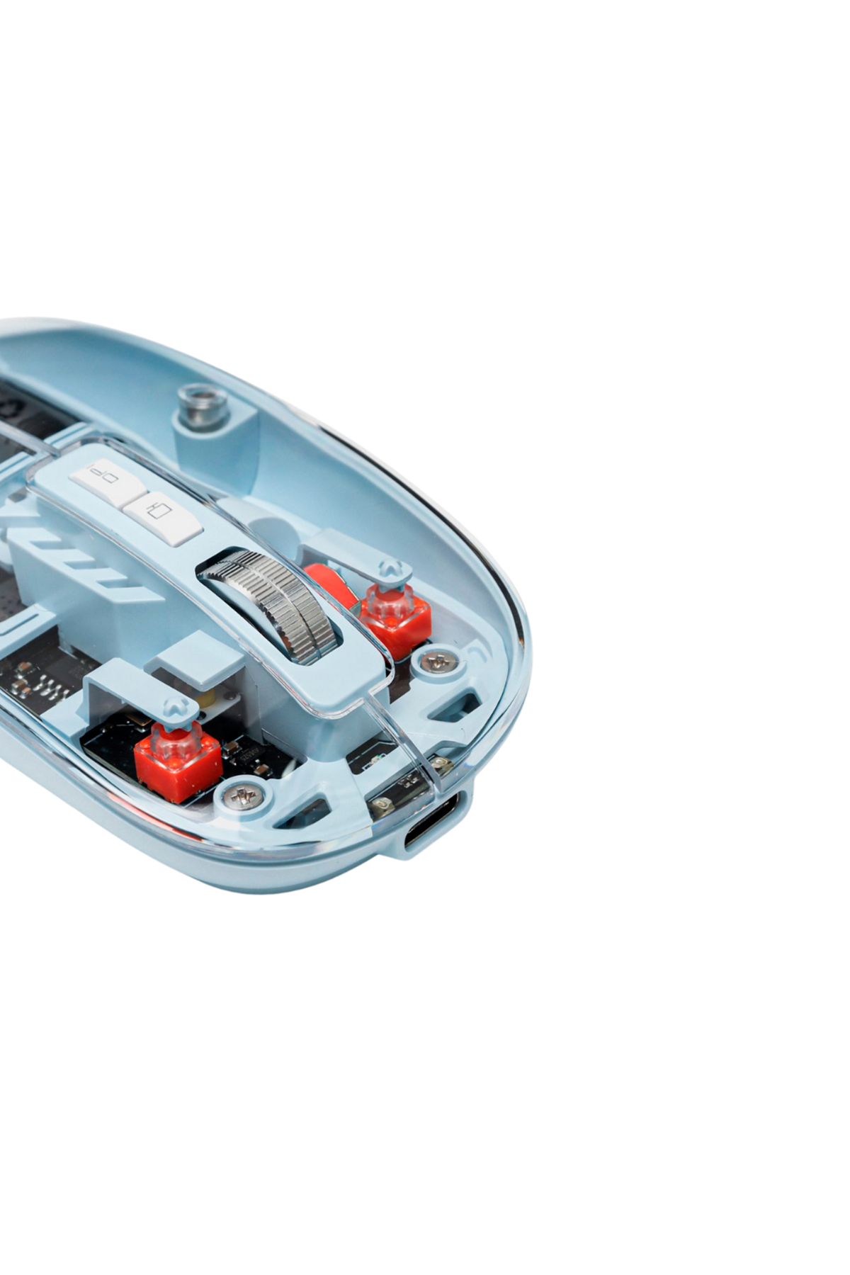 Mavi Kablosuz Mouse Bluetooth ve USB Çift Mod Bağlantılı