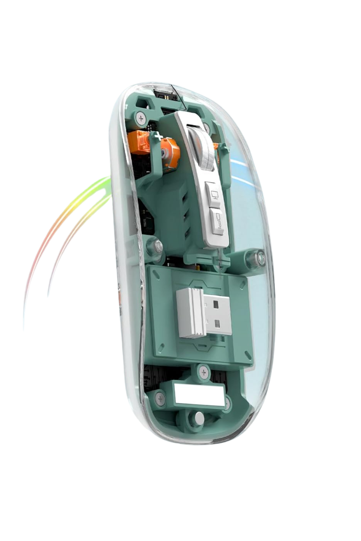 Çift Mod Bağlantılı Kablosuz Mouse Bluetooth ve USB Alıcılı