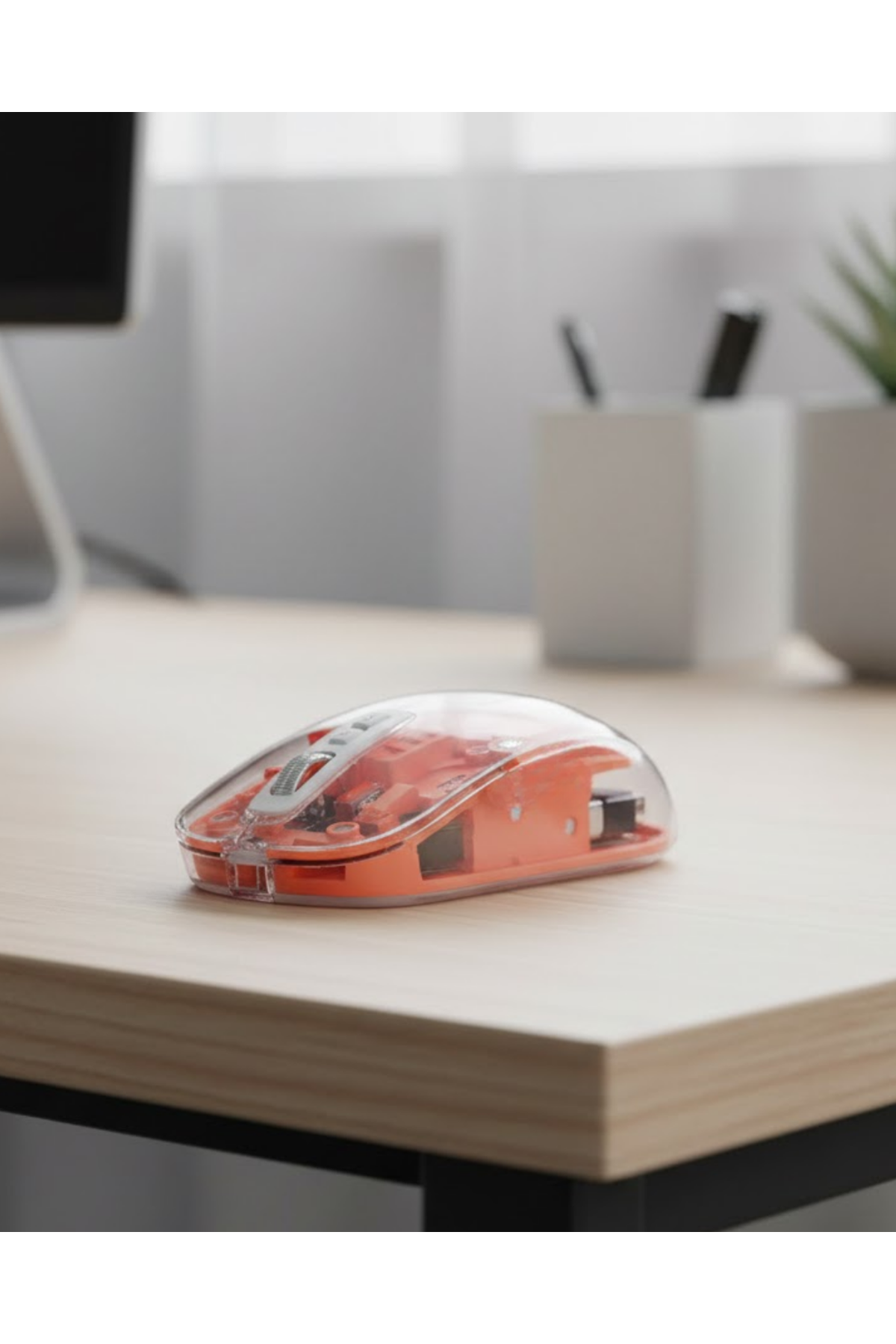 Minimal Tasarımlı Kablosuz Mouse Günlük ve Ofis Kullanımı