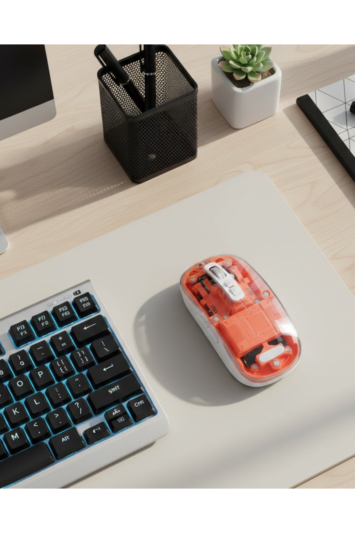 Kablosuz Bluetooth Mouse Şık ve Sessiz Ofis Tasarımı