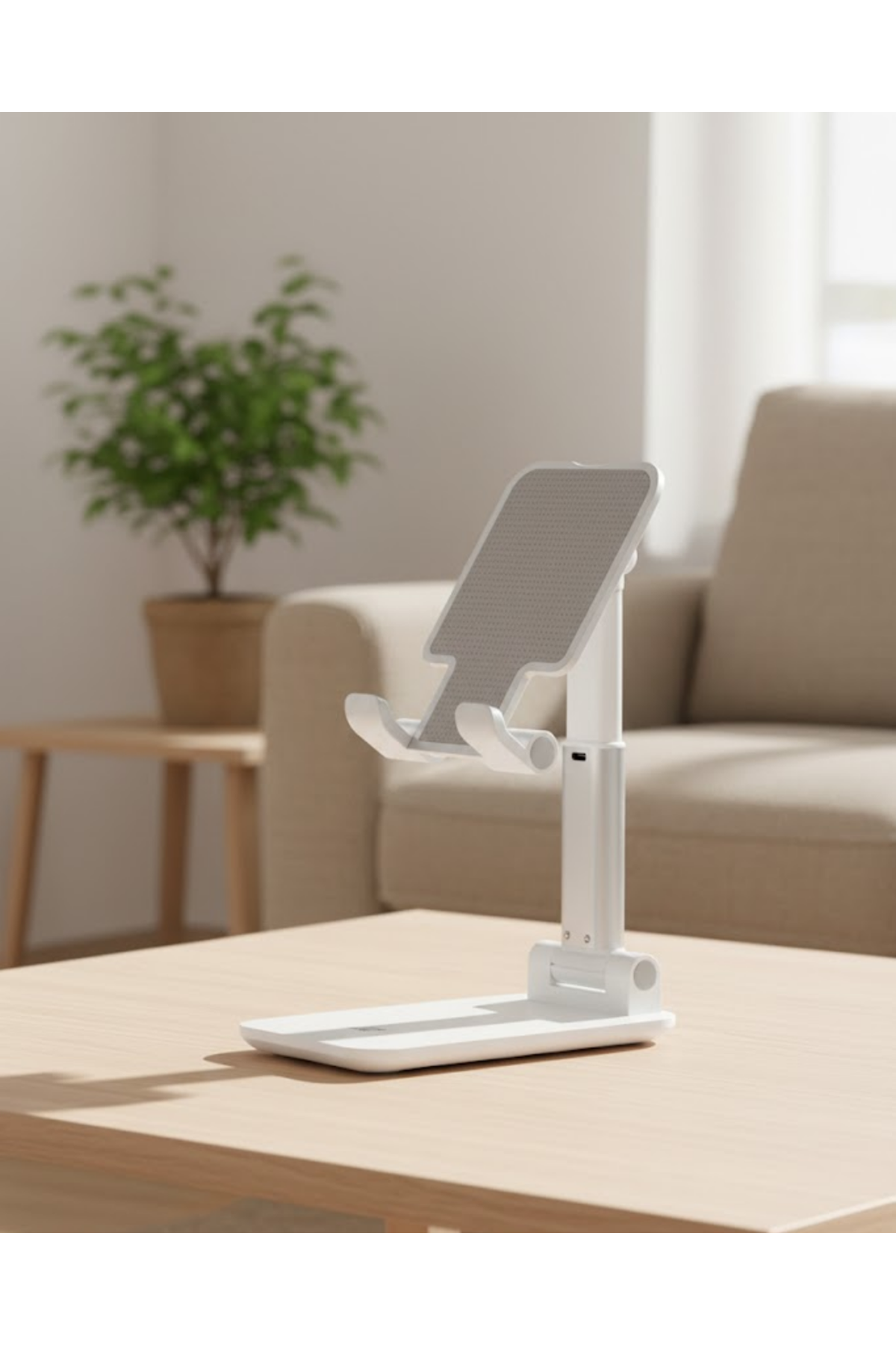 Kaymaz Silikon Yüzeyli Ergonomik Telefon Standı
