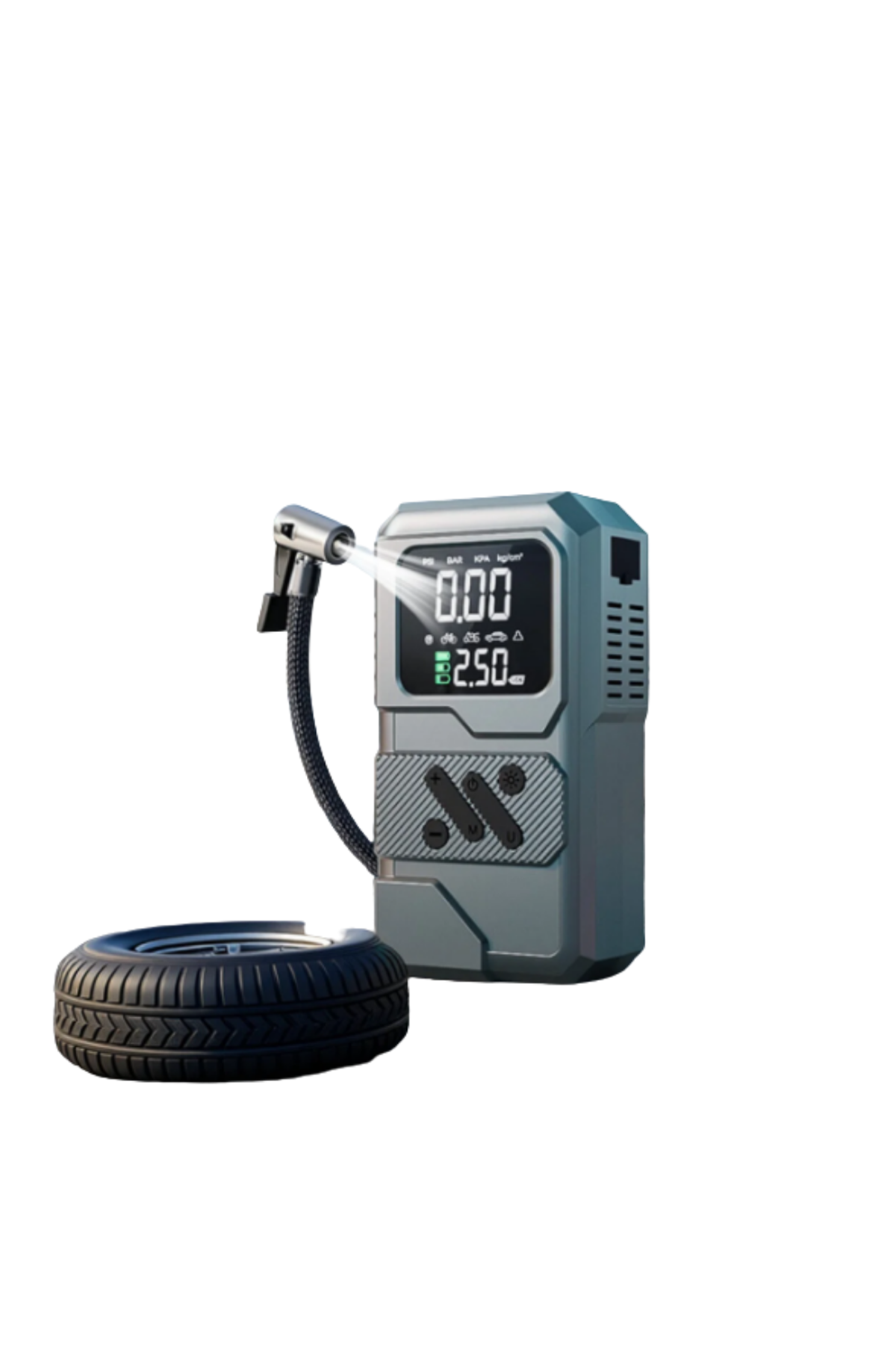 Taşınabilir Araç Akü Takviye ve Hava Kompresörü Powerbank Özellikli
