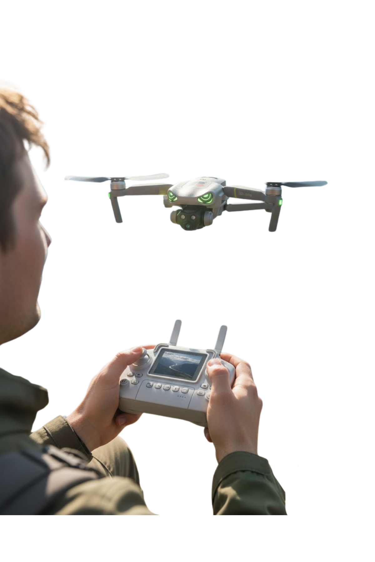 Tek Tuşla Kalkış İniş Özellikli Katlanabilir Drone