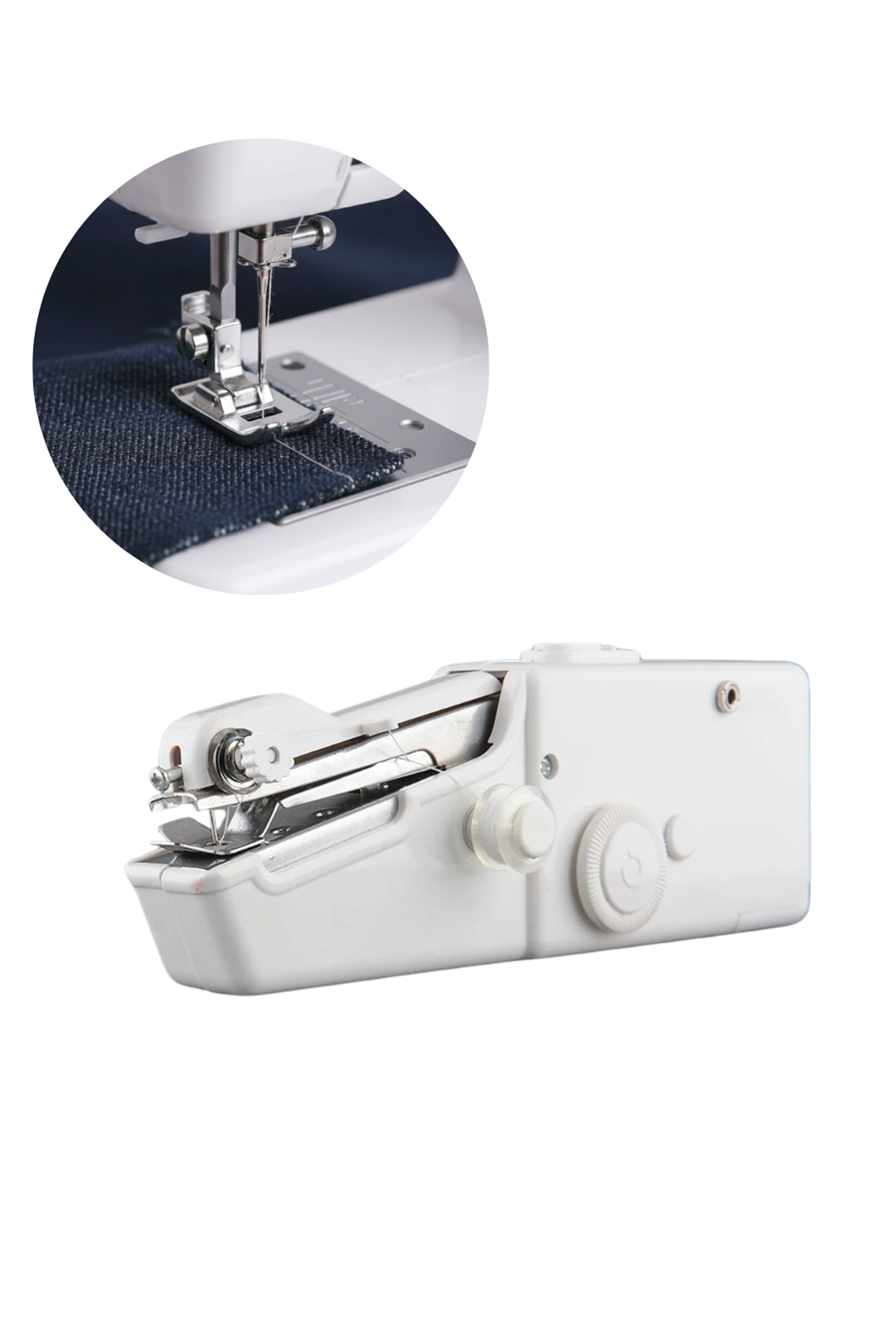 El Tipi Mini Dikiş Makinesi Perde ve Kıyafet Tamiri İçin