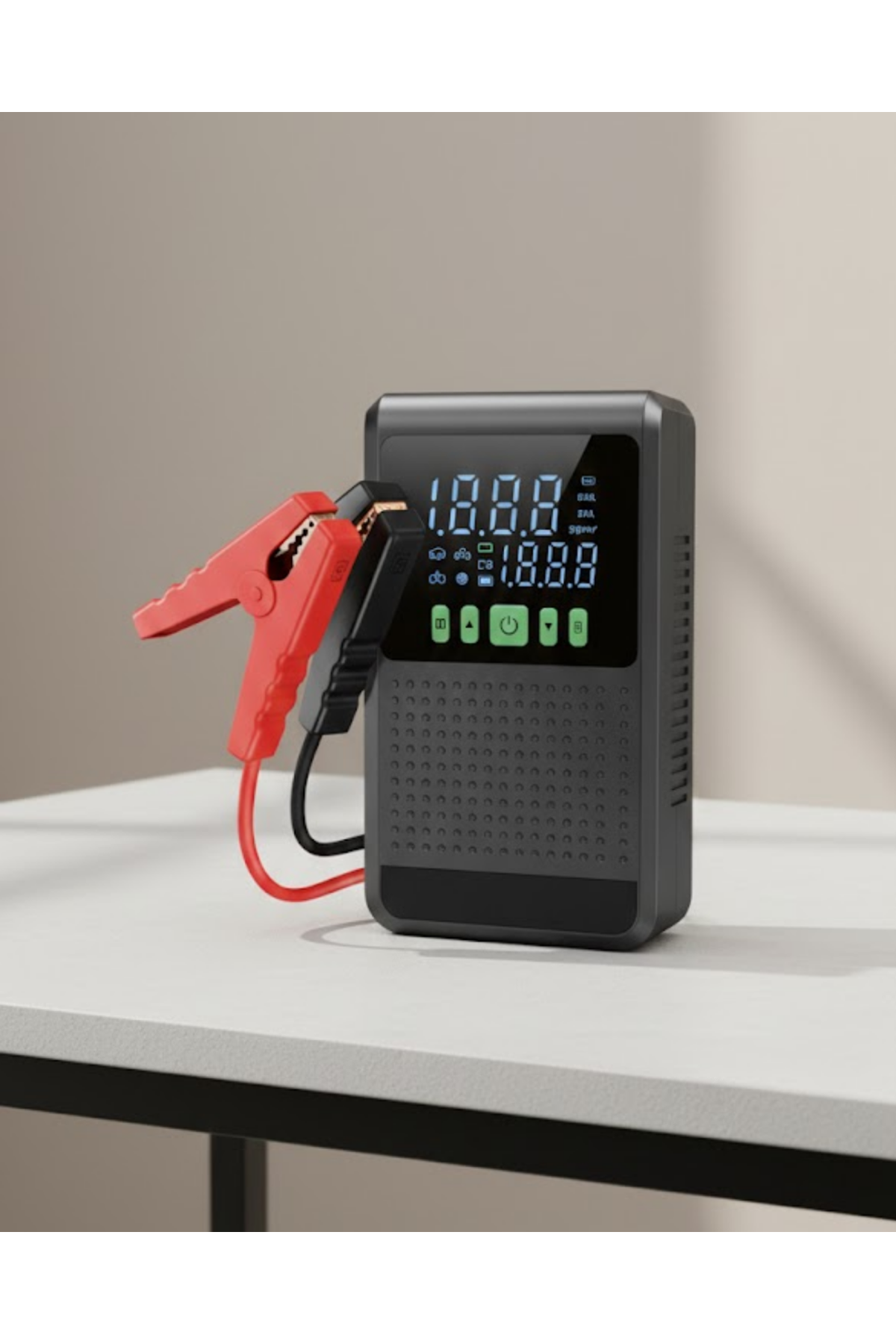 12.000 mAh Şarjlı Araç Akü Takviye ve Işıklı Hava Kompresörü