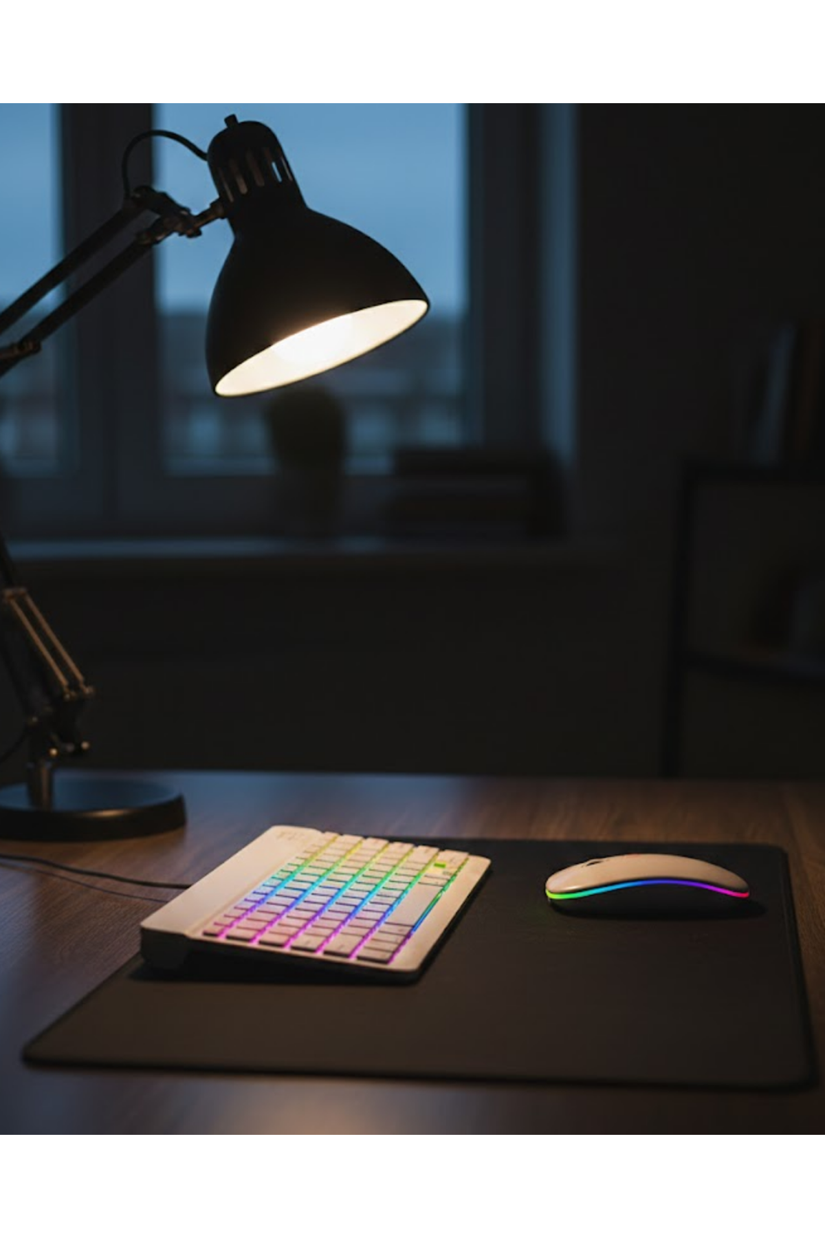 Kablosuz Aydınlatmalı Klavye Mouse Seti Türkçe Q Tuş Dizilimi