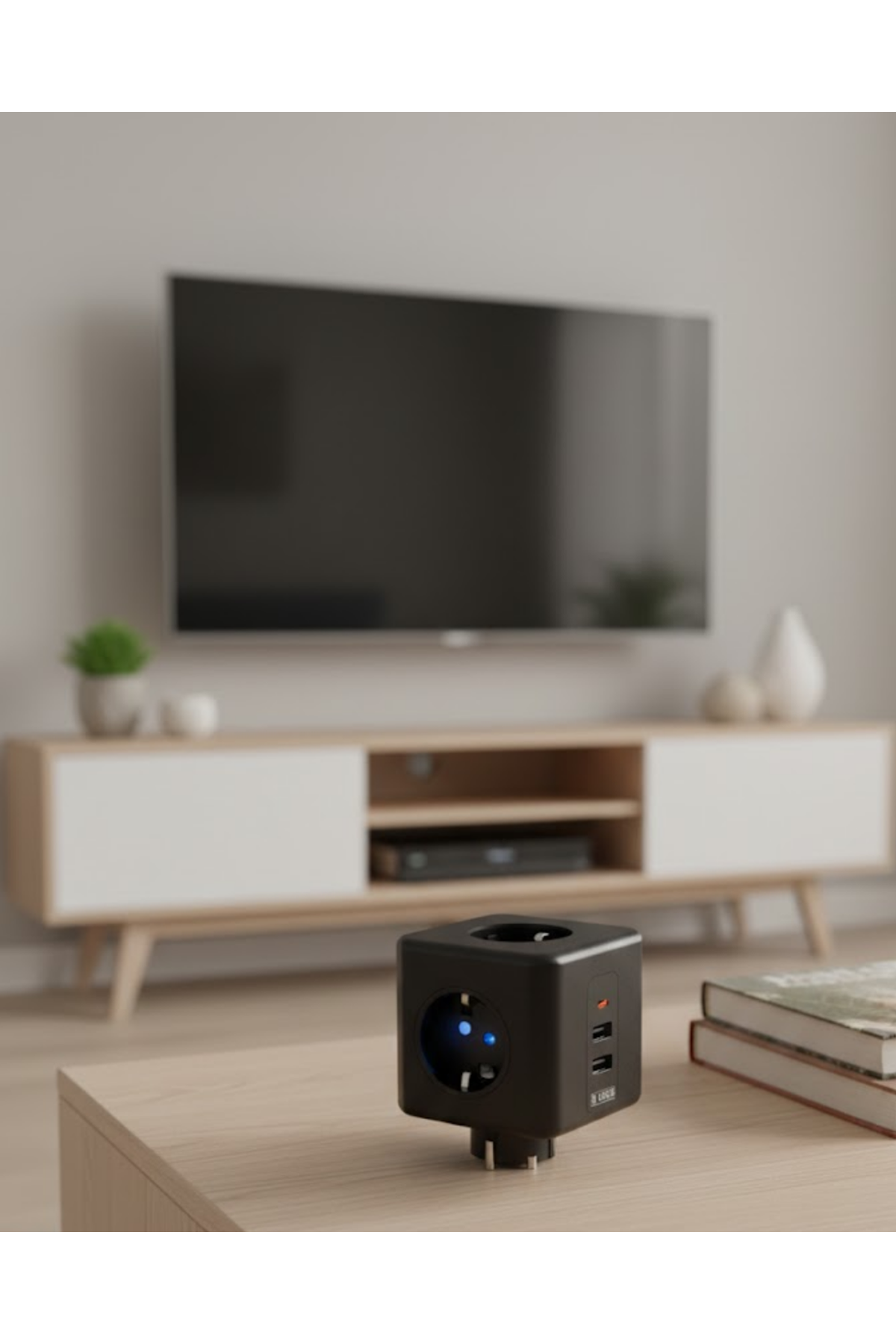 Ev ve Ofis Kullanımı İçin Akım Korumalı USB Girişli Priz
