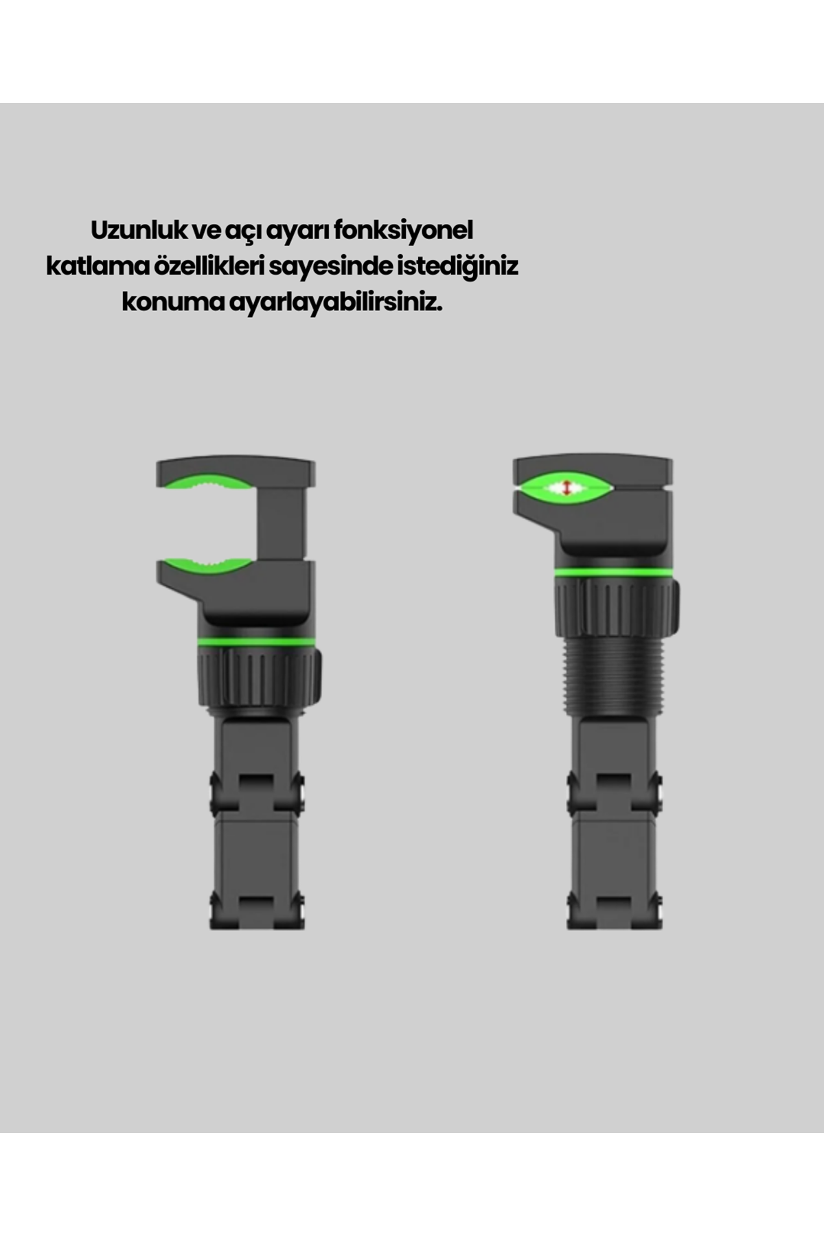Dikiz Aynasına ve Koltuk Başlığına Uyumlu Telefon Tutucu