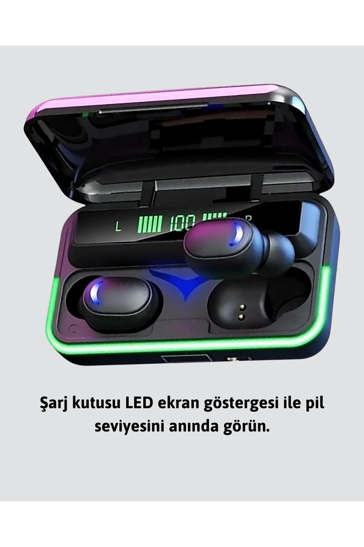 Powerbank Özellikli Bluetooth 5.1 Kulaklık Oyun ve Müzik İçin