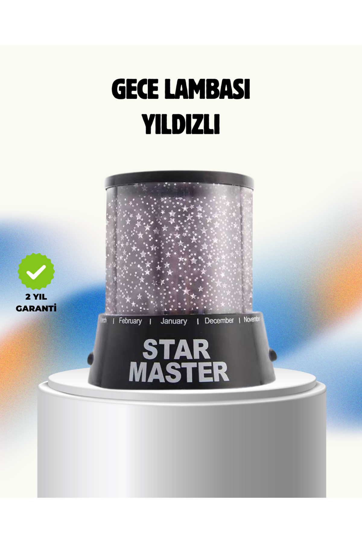 Renk Değiştirmeli LED Yıldız Projektör Parti ve Gece Lambası