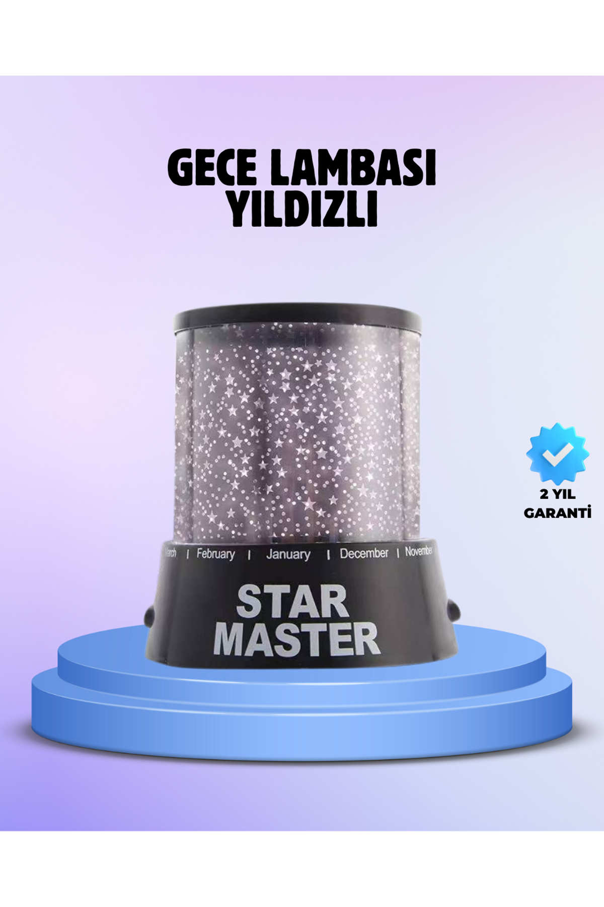 Odayı Yıldızlarla Dolduran Galaxy Efektli LED Projektör Işık