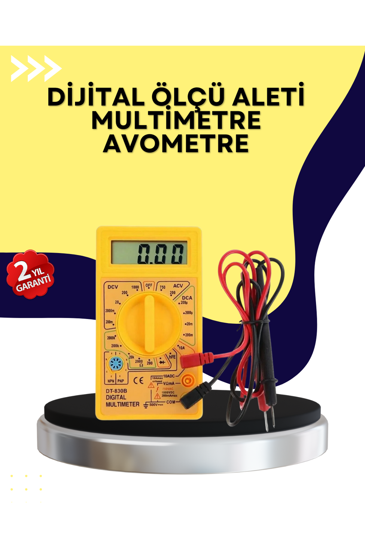 Çok Fonksiyonlu Dijital Multimetre Elektrik Test Cihazı