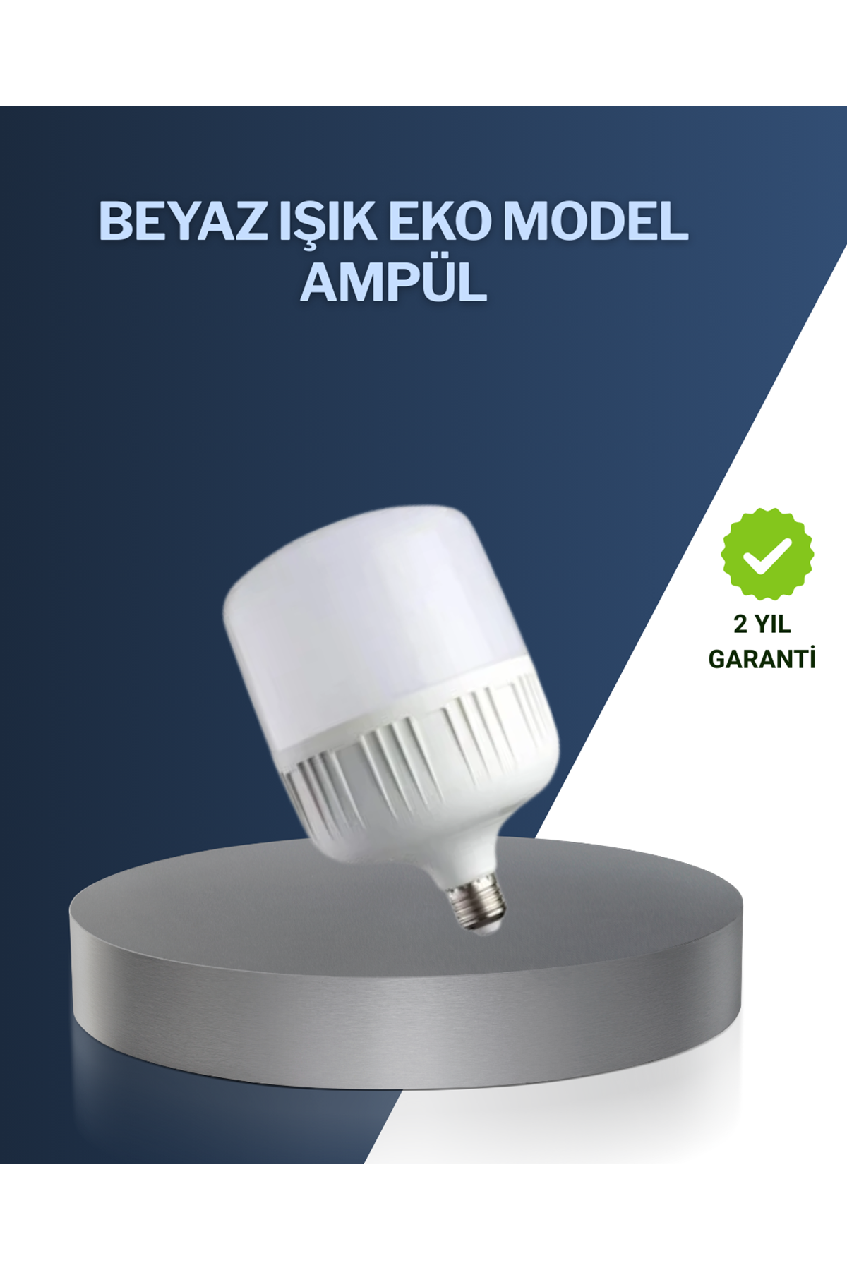 Uzun Ömürlü Şarjlı LED Ampul 30 Watt Güçlü Aydınlatma