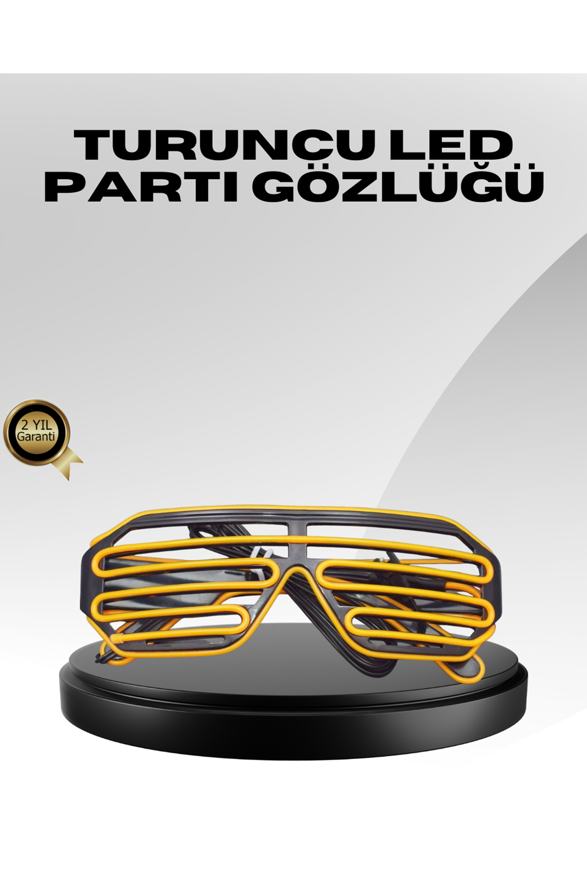 Işıklı Tasarımlı LED Gözlük Eğlence Aksesuarı