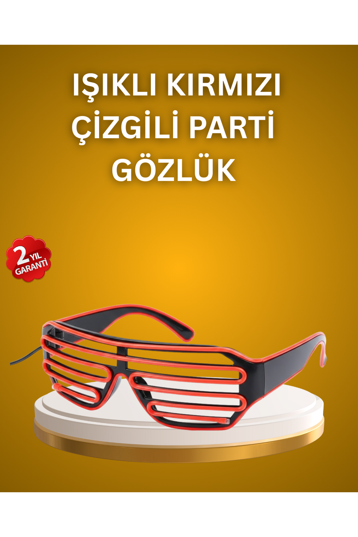 Kutlama ve Etkinliklere Özel LED Işıklı Gözlük
