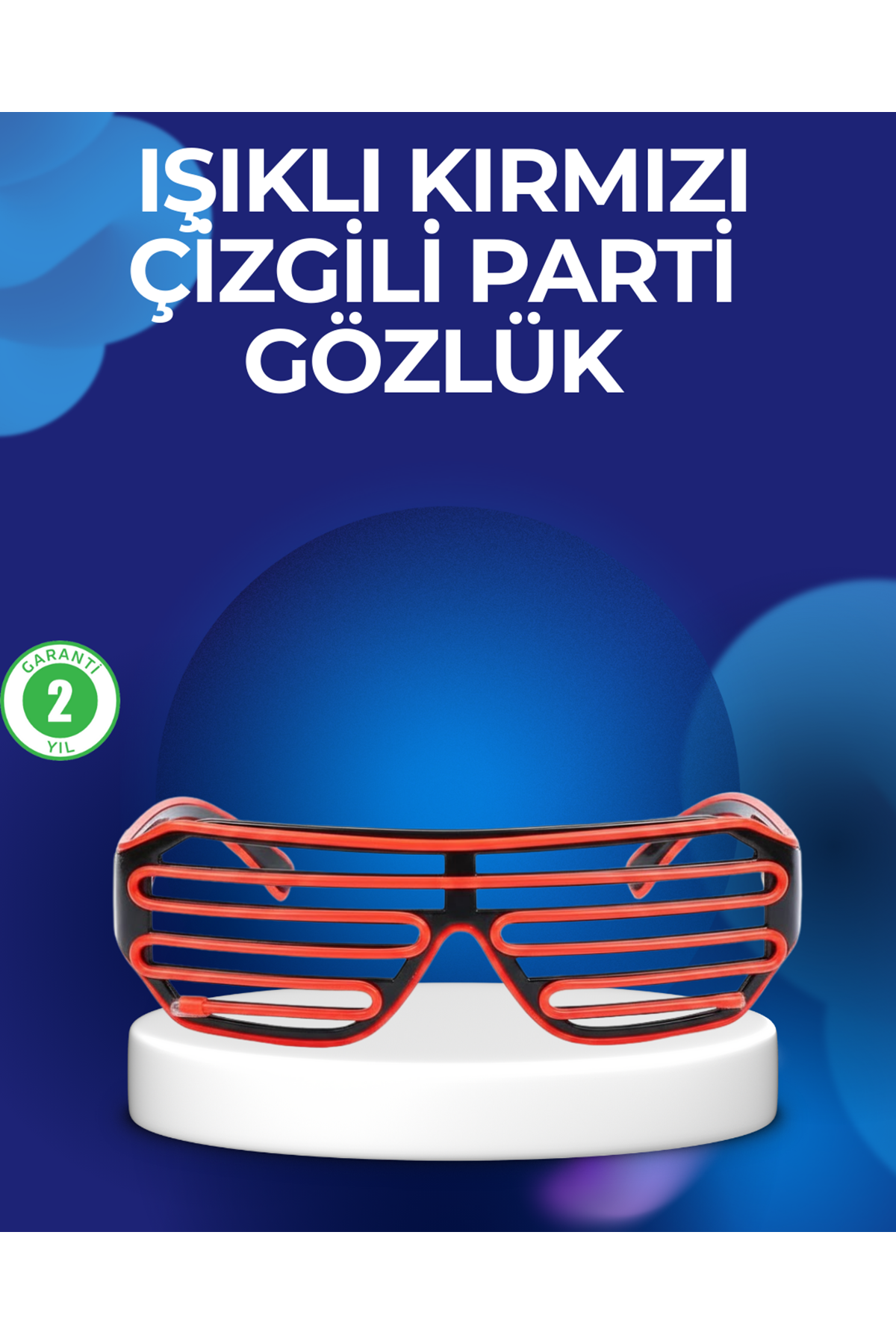 Parti ve Festival Aksesuarı LED Işıklı Gözlük