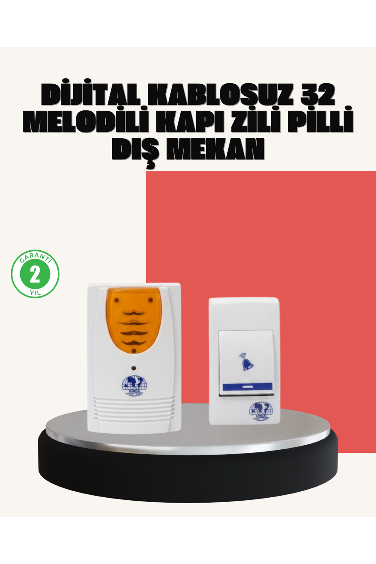 Wireless Kapı Zili Pratik ve Zahmetsiz Günlük Kullanım