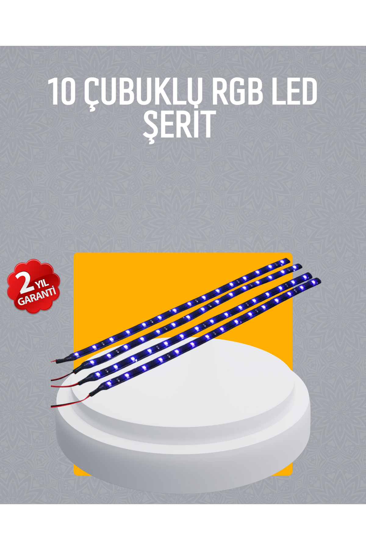 LED Yağmur Işığı Seti 10 Adet Meteor Çubuk Aydınlatma