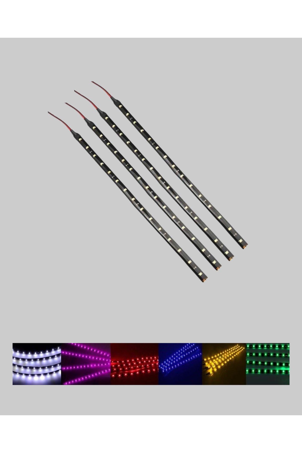 LED Meteor Yağmur Işığı 10 Adet Çubuk Kayan Yıldız Efektli