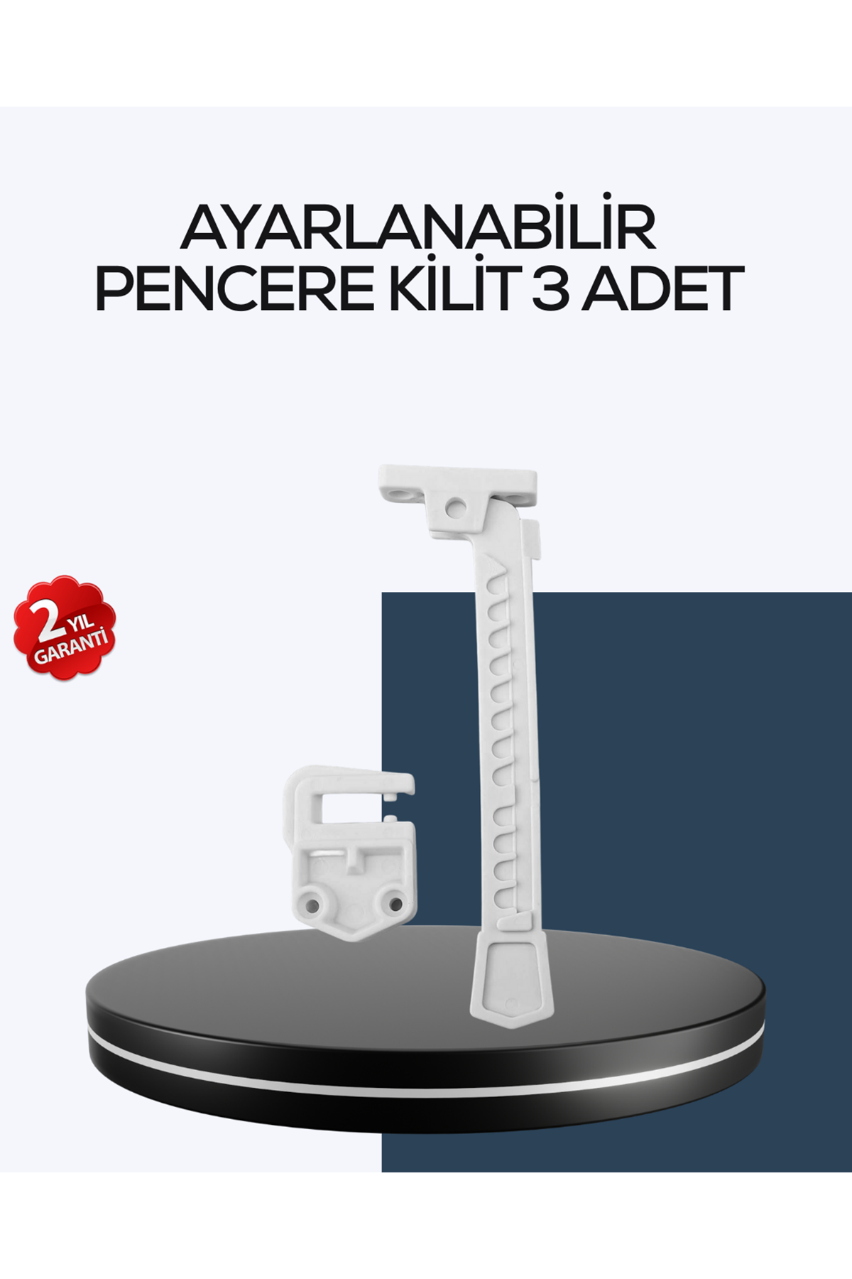 Çocuk Güvenliği İçin Cam Pencere Kilidi 3 Adet