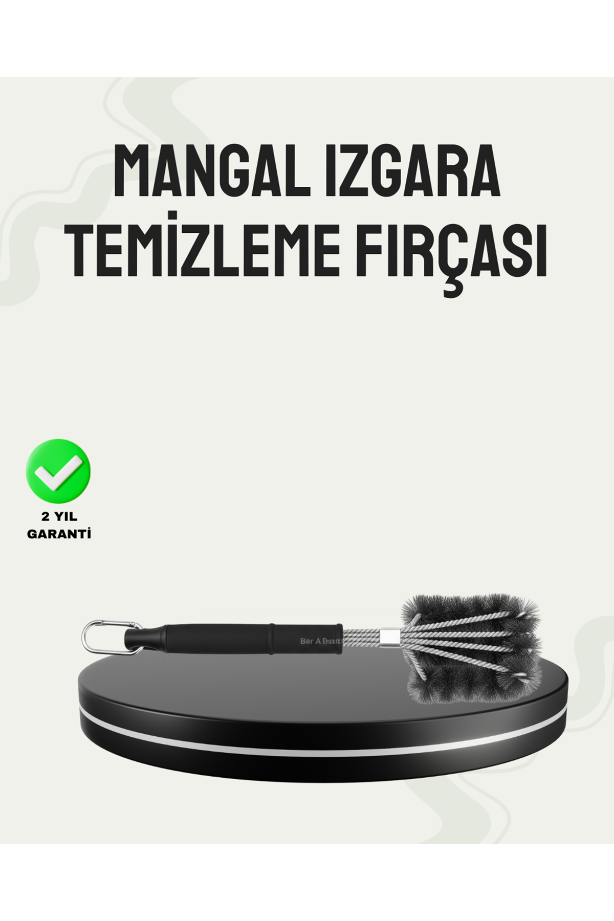 Paslanmaz Çelik Telli Mangal Temizlik Fırçası