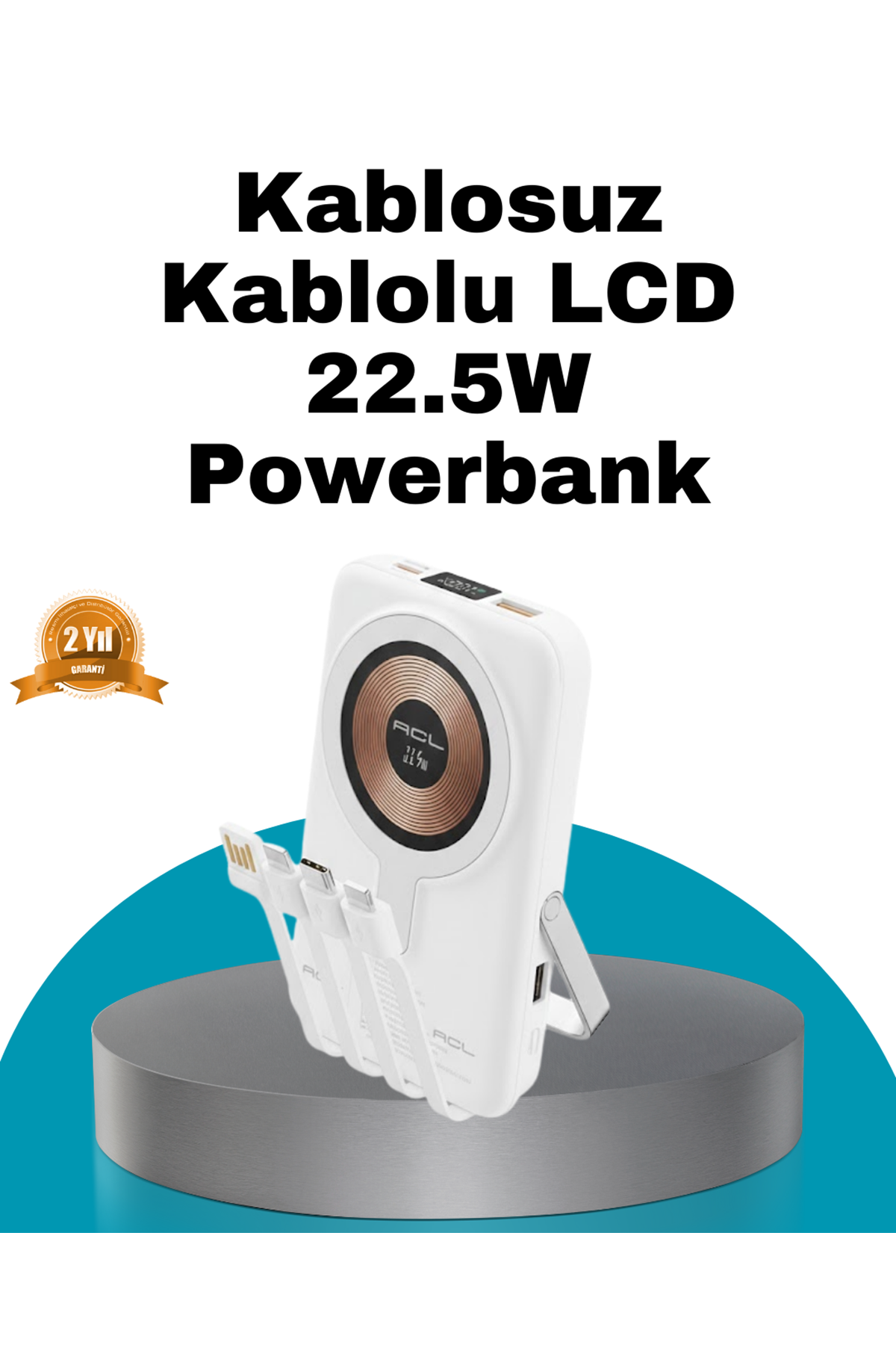 MagSafe Uyumlu Kablosuz Powerbank Hızlı Şarj Özellikli