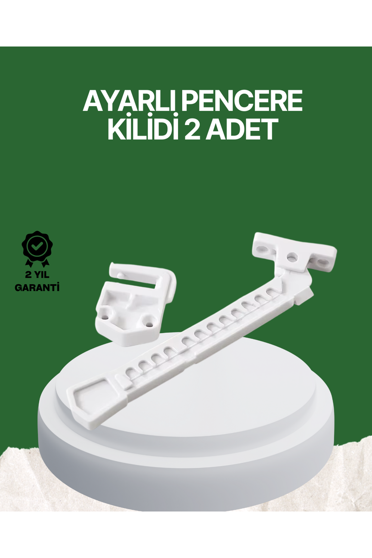 Çocuk ve Evcil Hayvanlar İçin Pencere Emniyet Kilidi 2 Adet