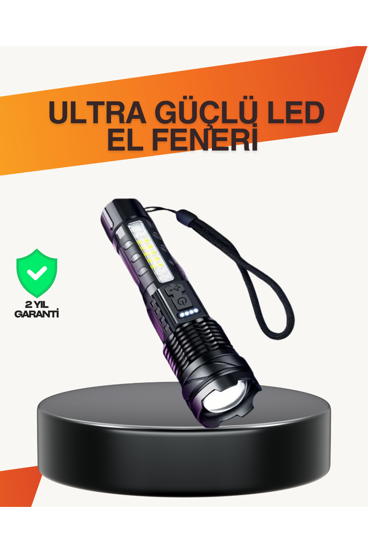 Outdoor ve Acil Durum İçin Güçlü LED El Feneri