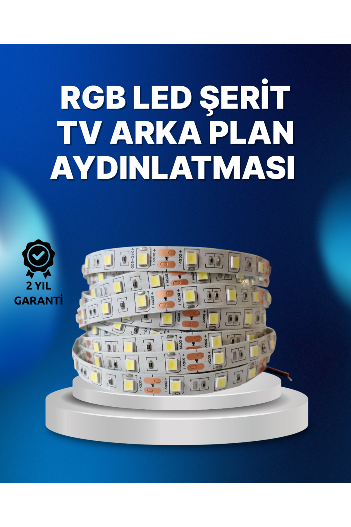 RF Kumandalı Renk Değiştiren TV LED Şerit 2MT